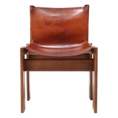 Scarpa 'Monk' Chairs in Patinated Cognac Leather