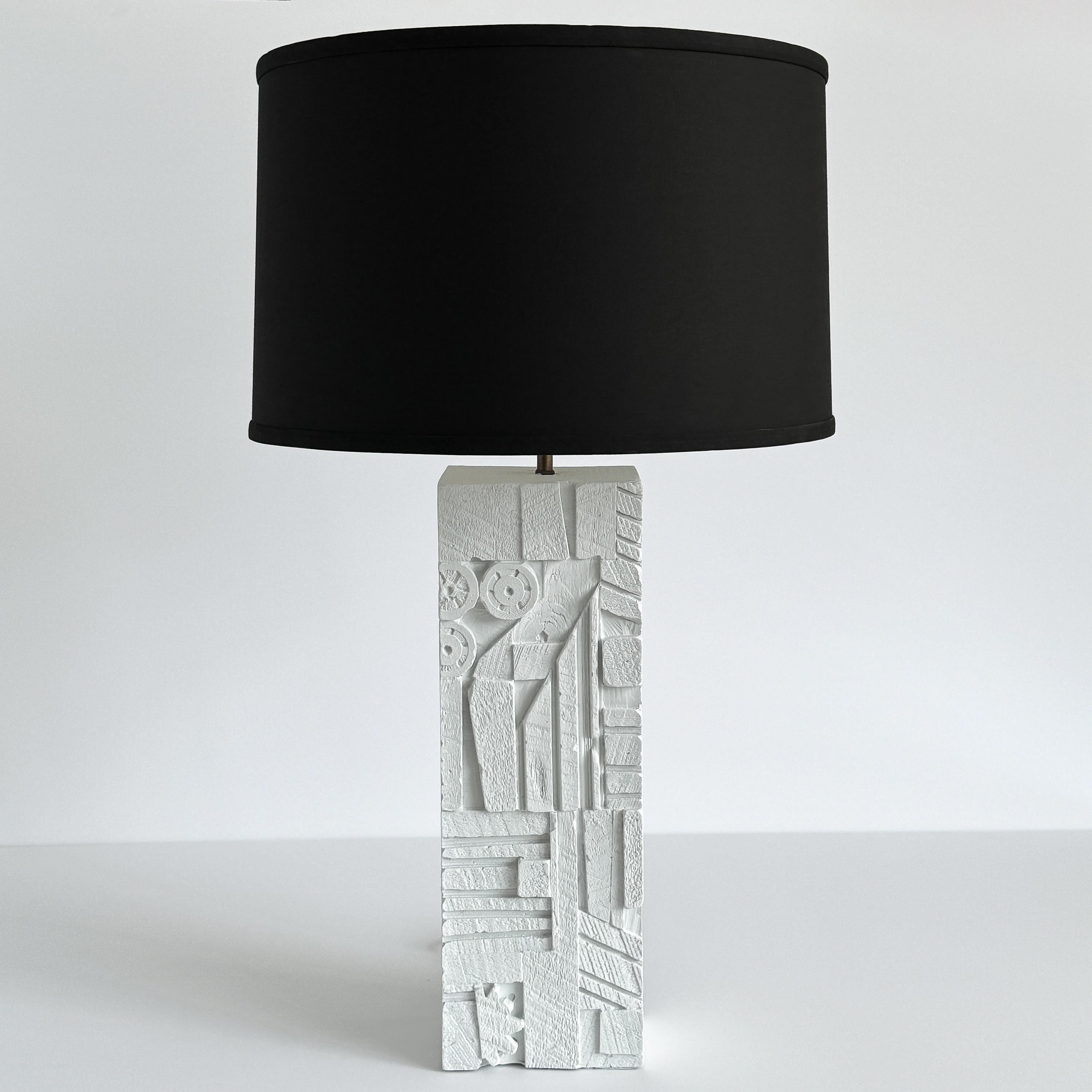 „Scarpa“ Gips-Tischlampen aus Gips von Dan Schneiger im Angebot 5