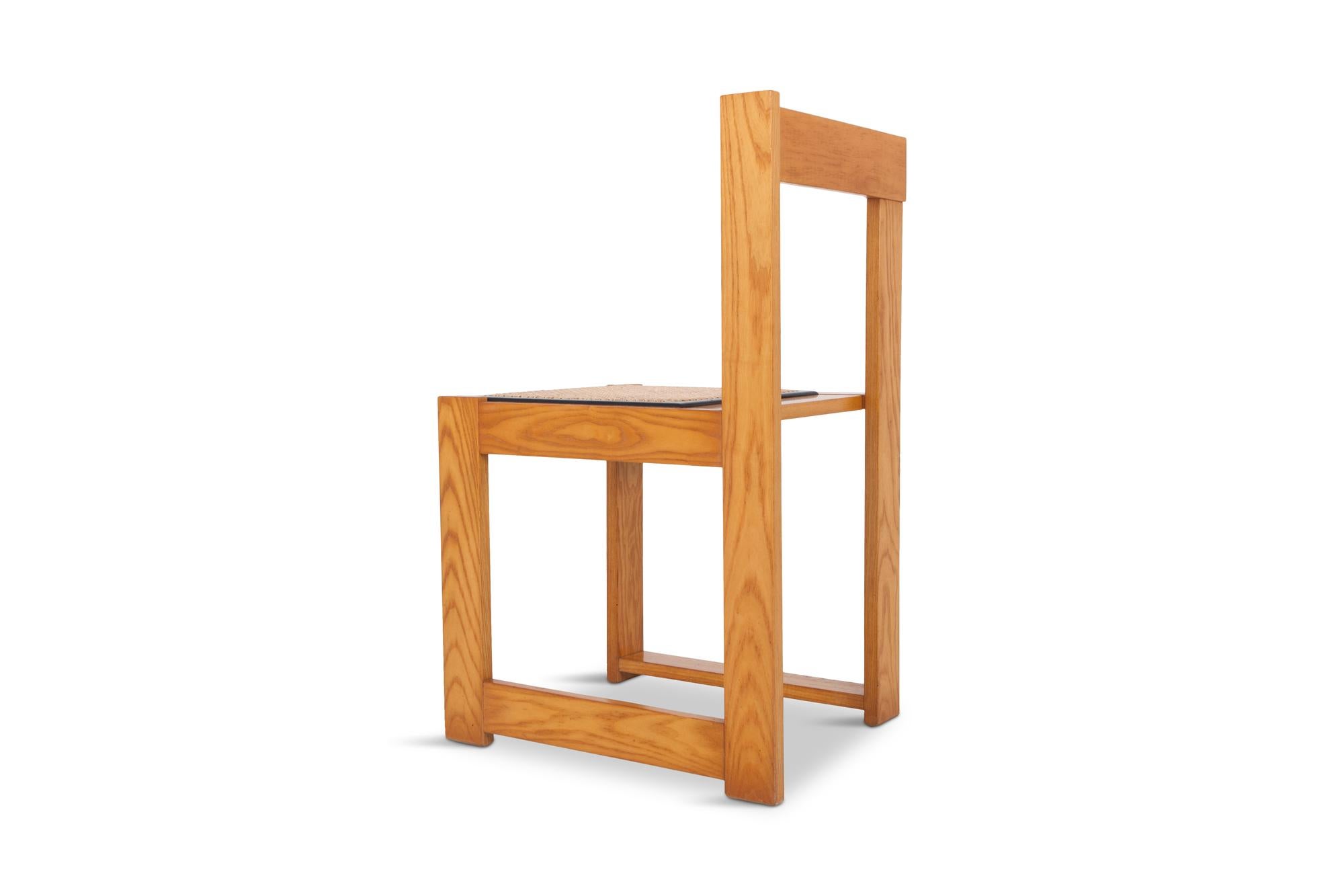 Scarpa Style Dining Chairs in Natural Wood 1