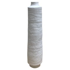 SCARPA Vase, Handmade Porcelain Vase – Contemporary White Vase