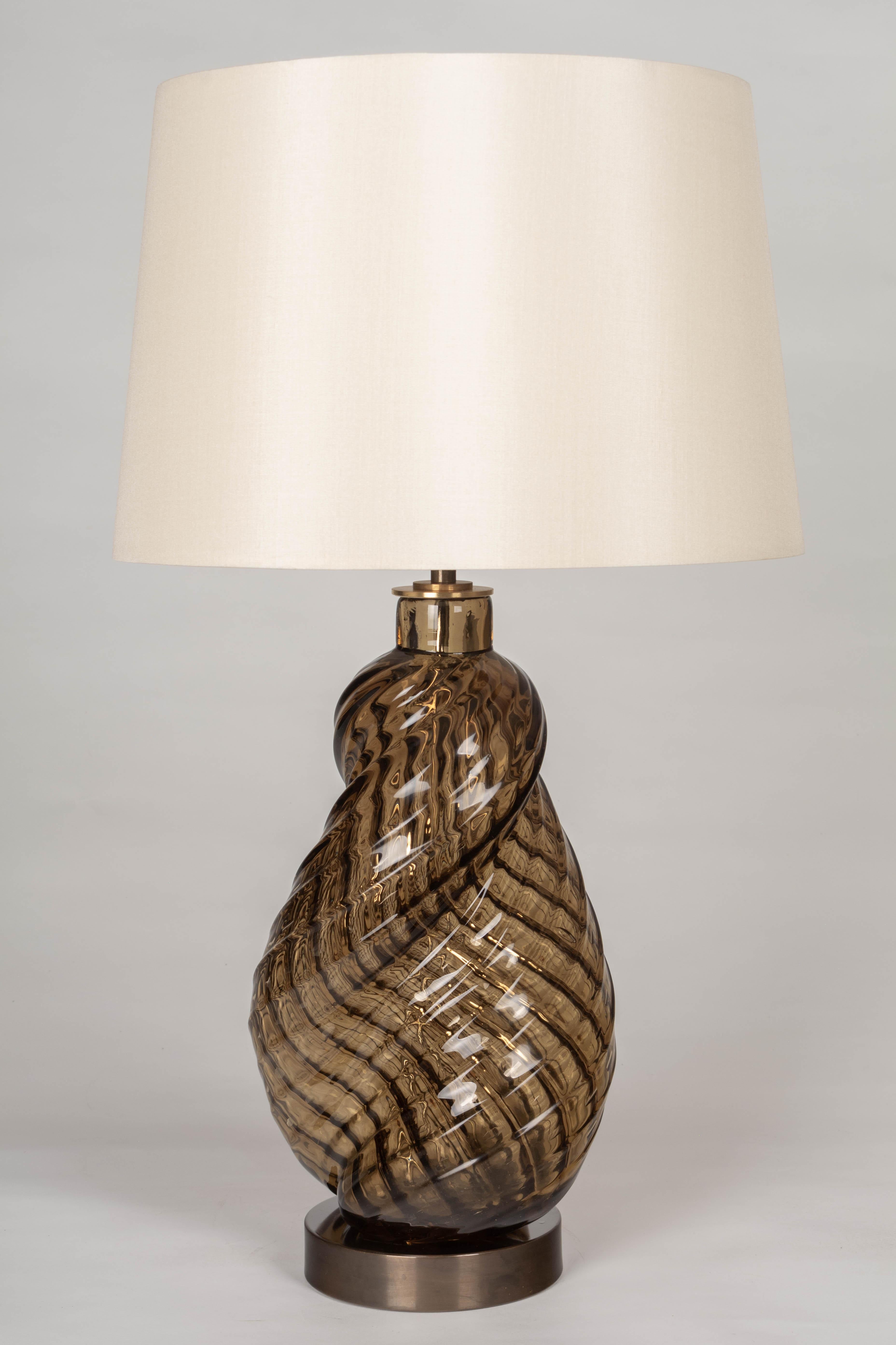 Art Deco Scarpa & Venini Diamante Murano Glass Lamp