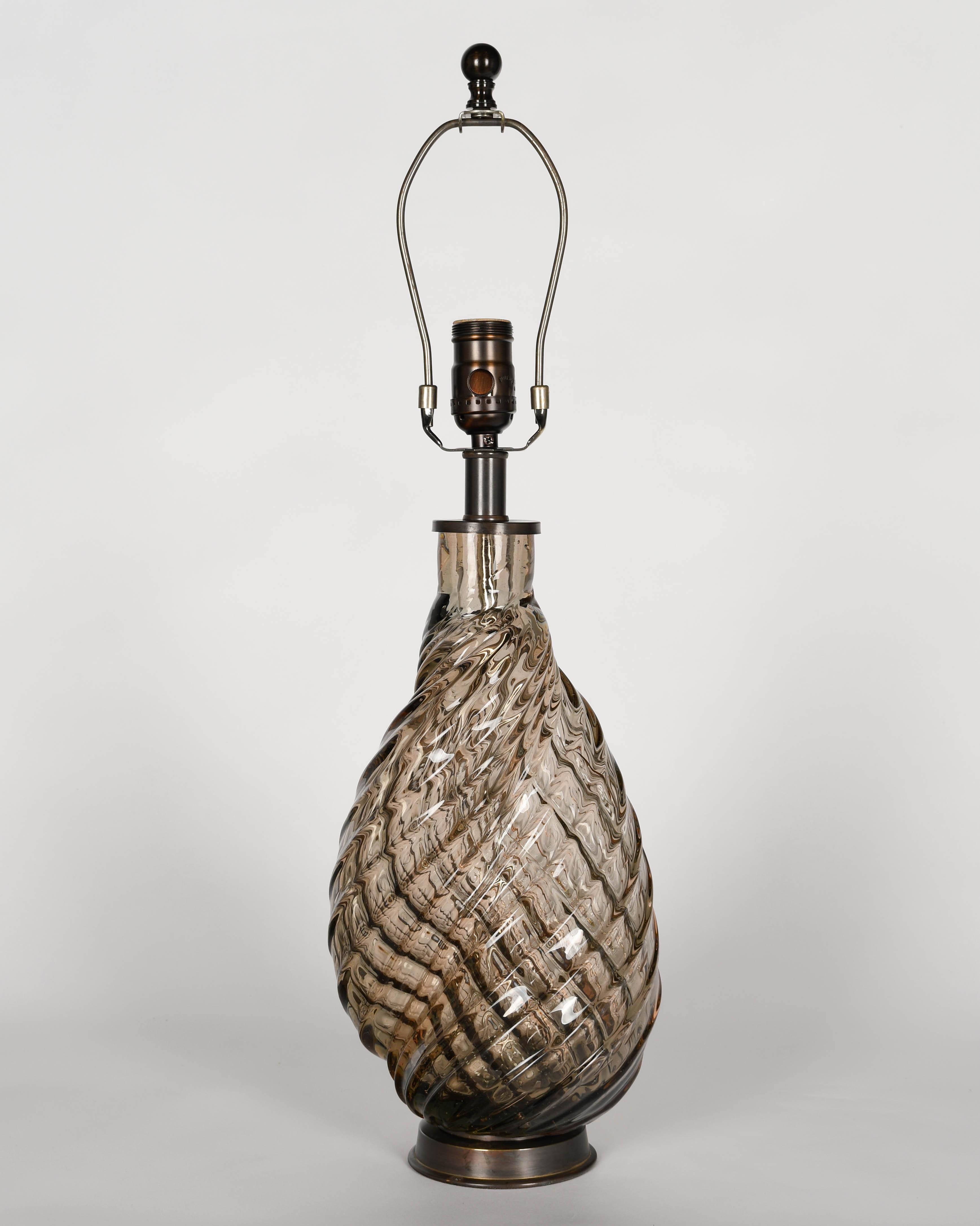Scarpa & Venini Lámpara Diamante de Cristal de Murano Art Decó en venta