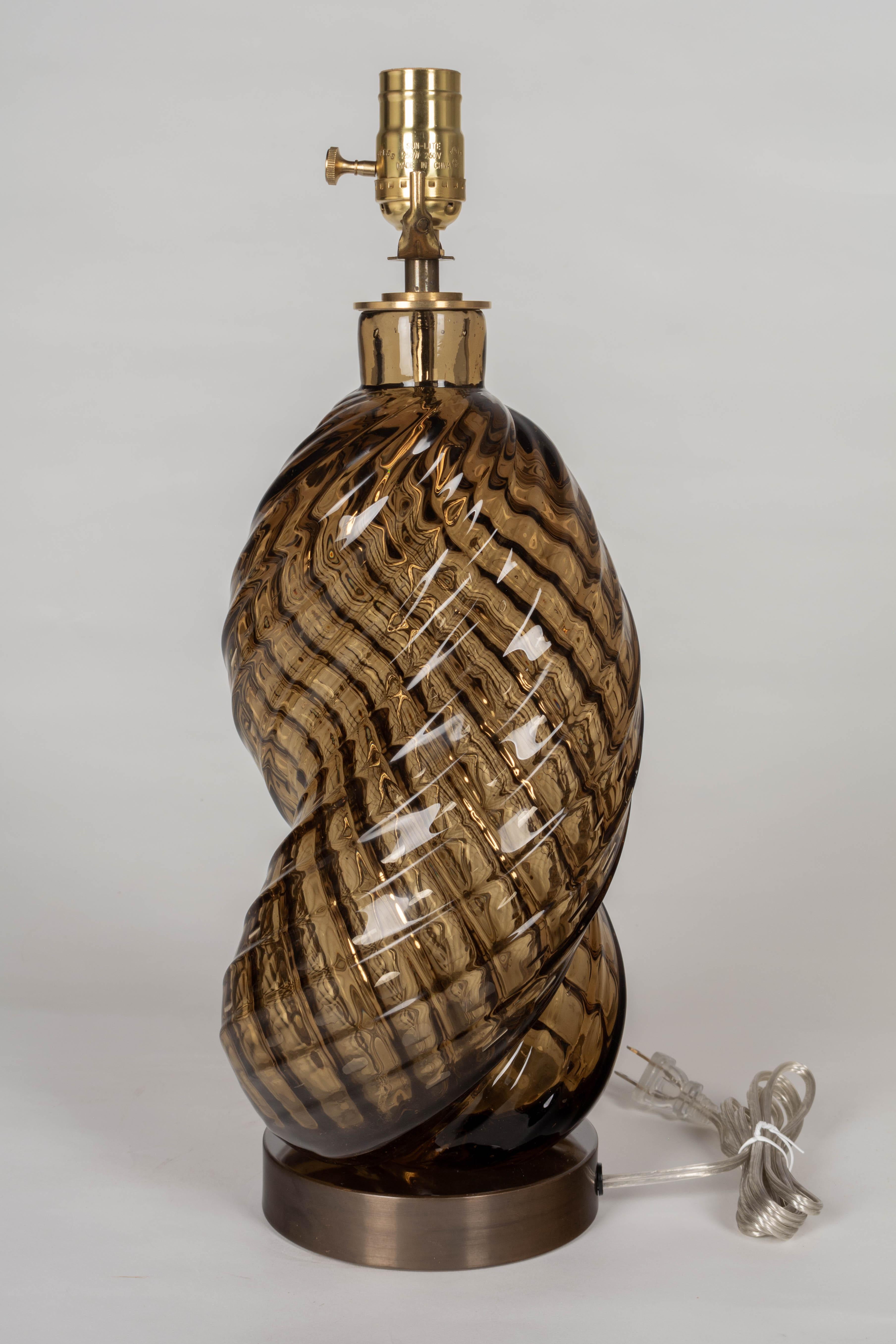 Art Glass Scarpa & Venini Diamante Murano Glass Lamp