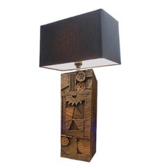 Scarpa Woodgrain Table Lamp by Daniel Schneiger