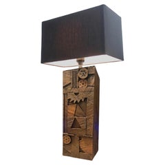 Scarpa Woodgrain Table Lamp by Daniel Schneiger