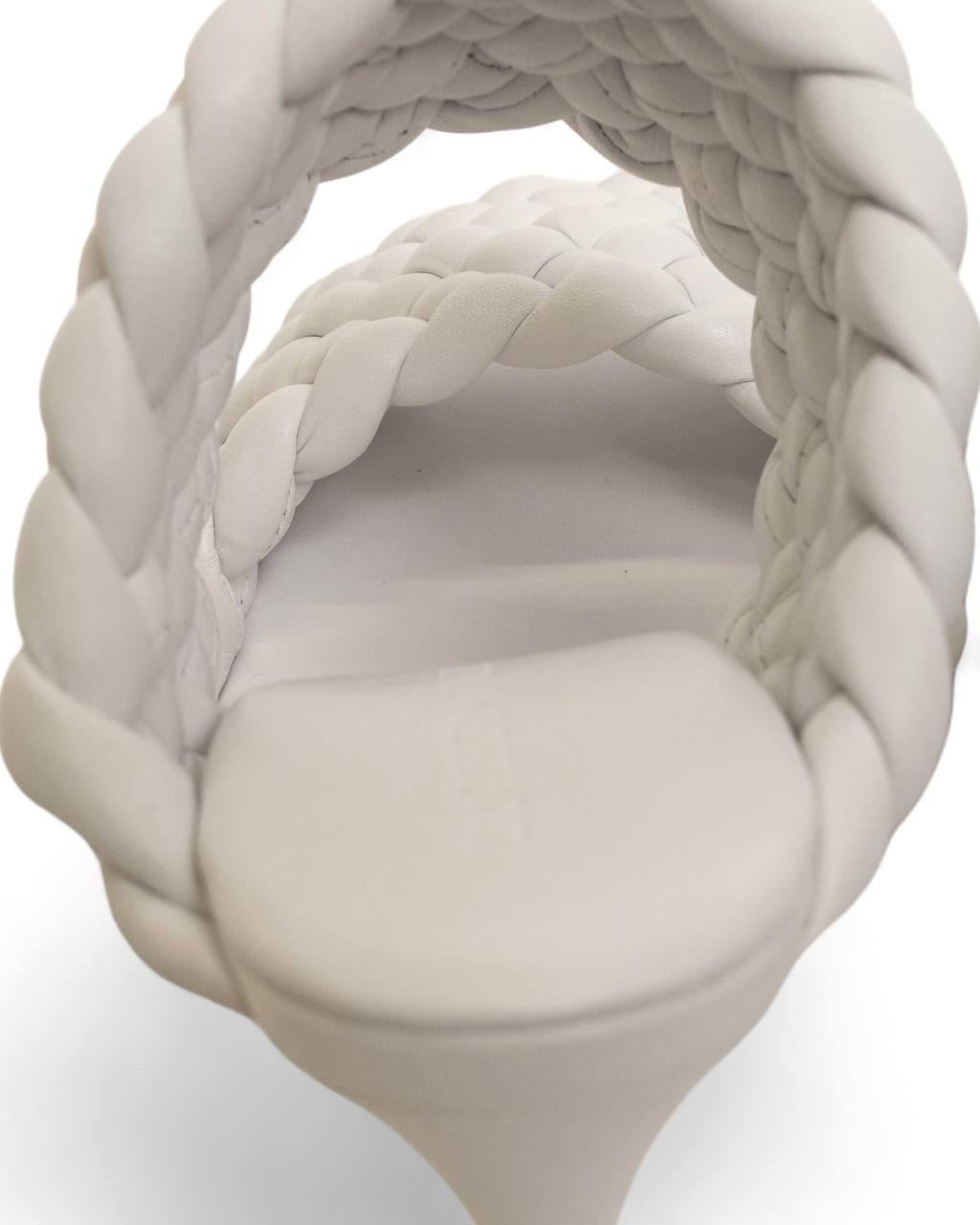 De las mujeres Scarpe Bottega Veneta Sandalo Optic White