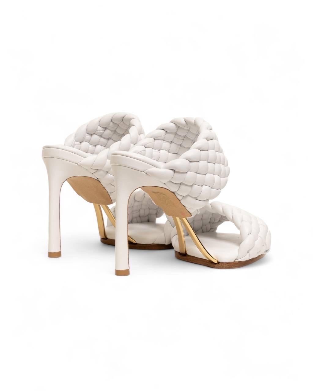 Scarpe Bottega Veneta Sandalo Optic White 2