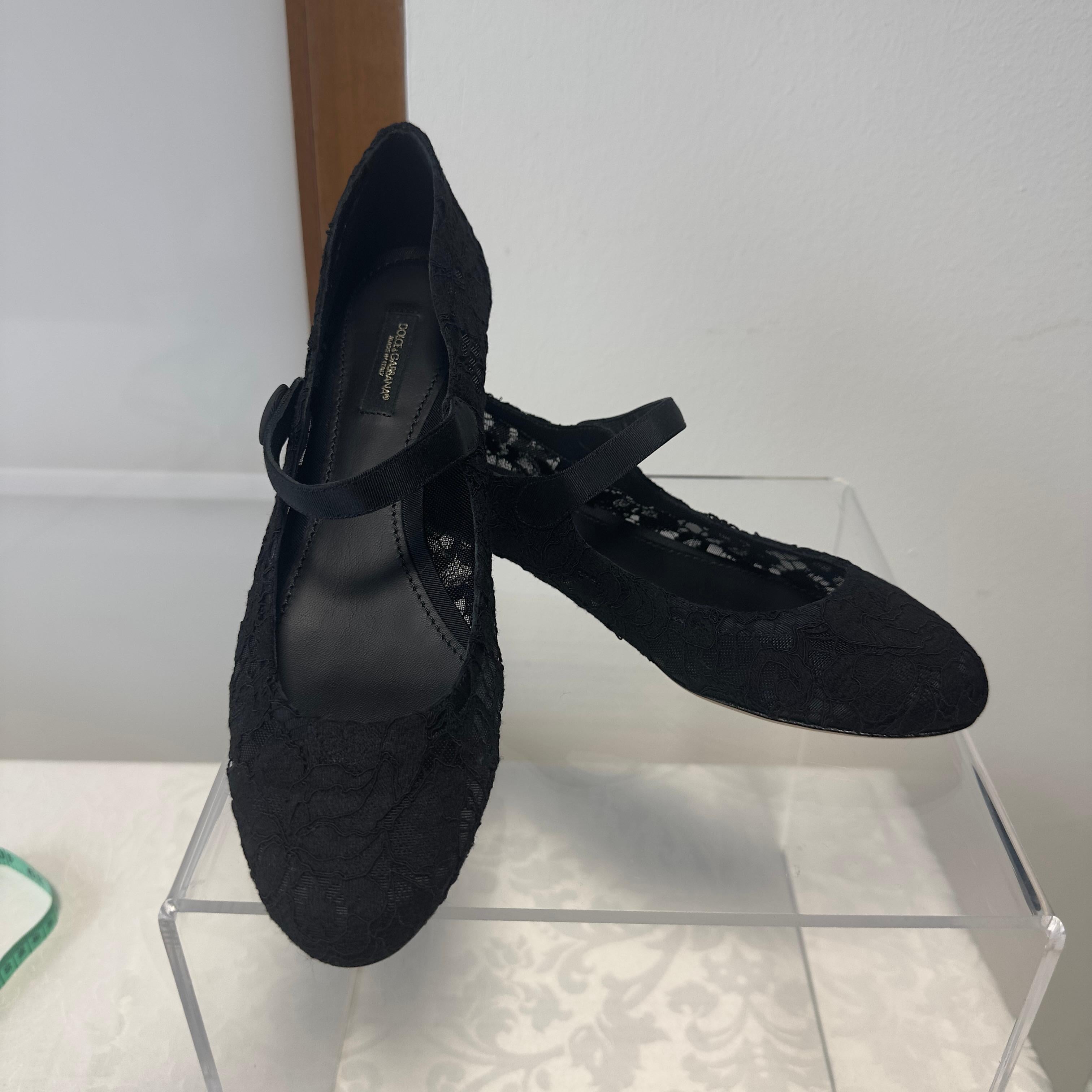 Black Dolce&Gabbana Mary Jane Shoes New For Sale