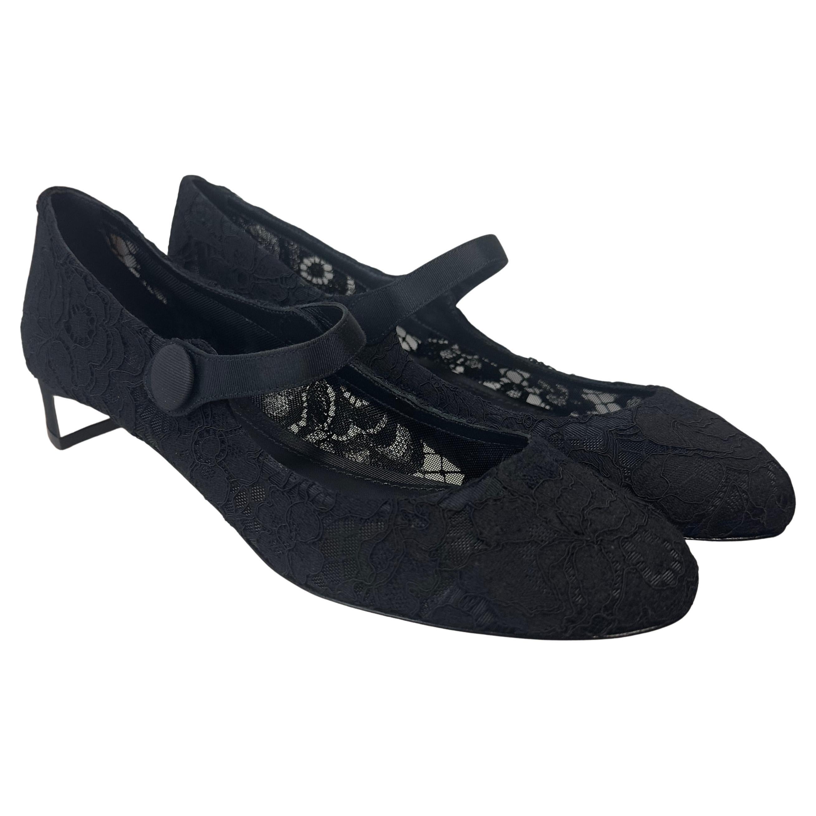 DOLCE & GABBANA Shoes Nude Lace Crystal Heels Pumps EU 37