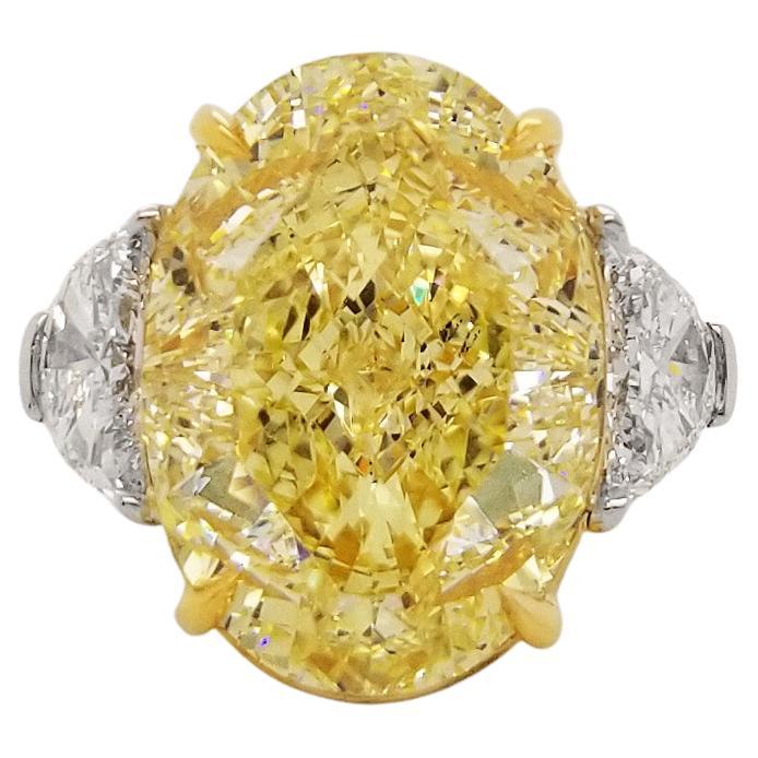 Scarselli 20 Carat Fancy Intense Yellow Diamond Ring