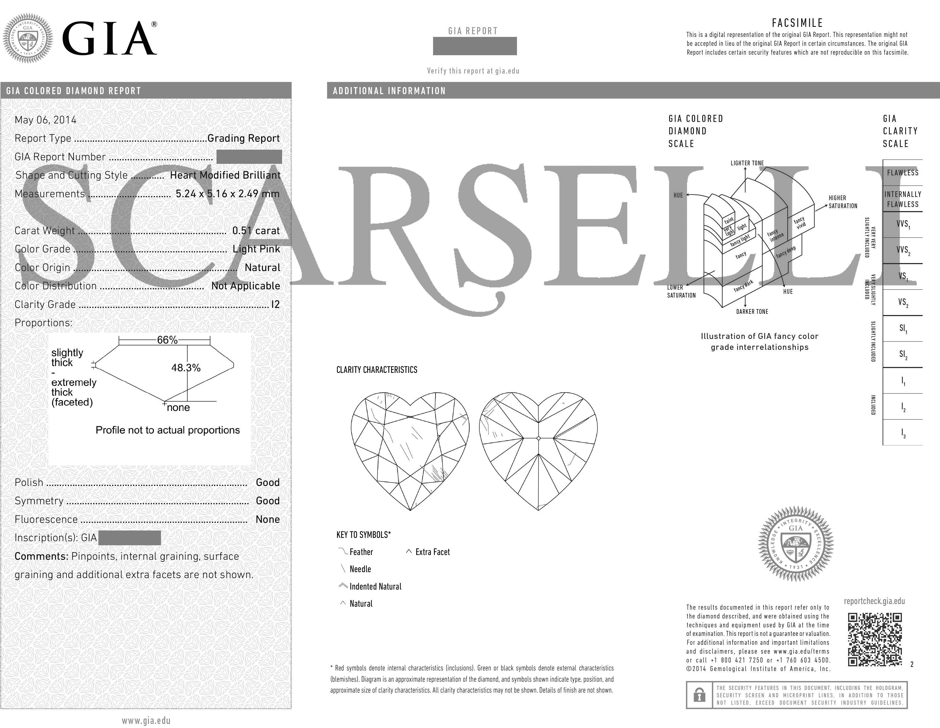 SCARSELLI Collier de 6 carats de diamants Vivid Diamonds certifié GIA Pour femmes en vente