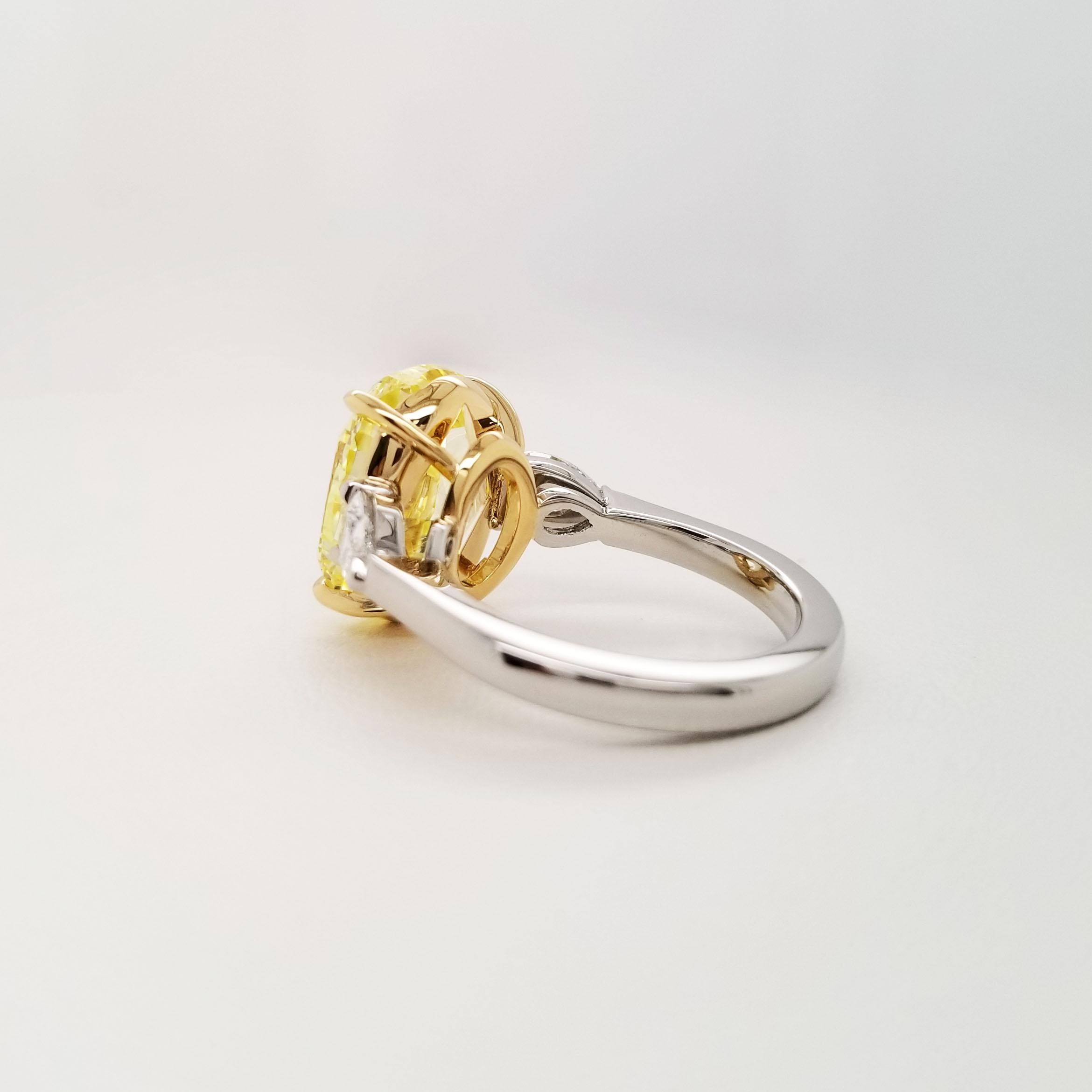 fancy yellow engagement ring