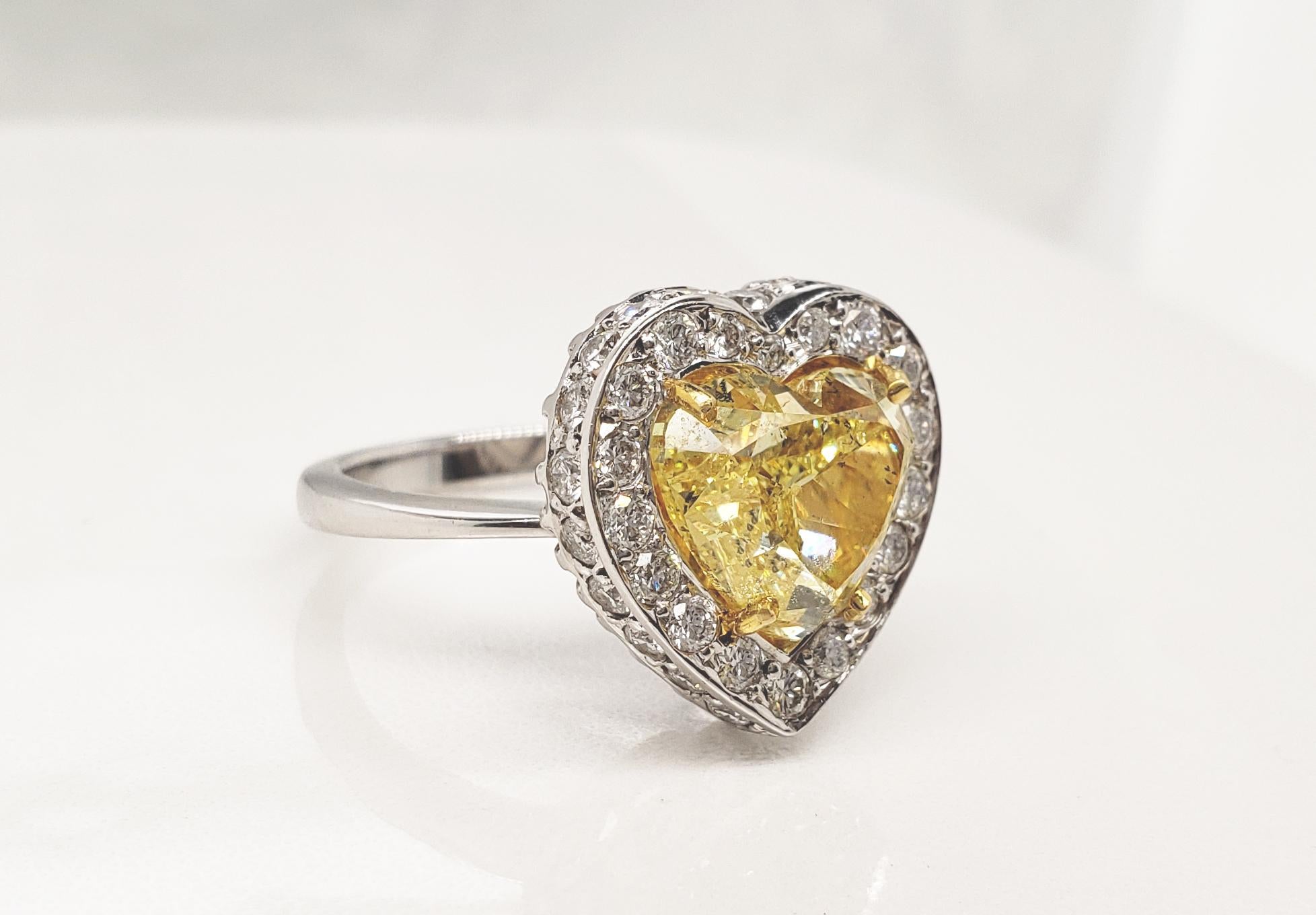 5 carat heart shaped diamond ring