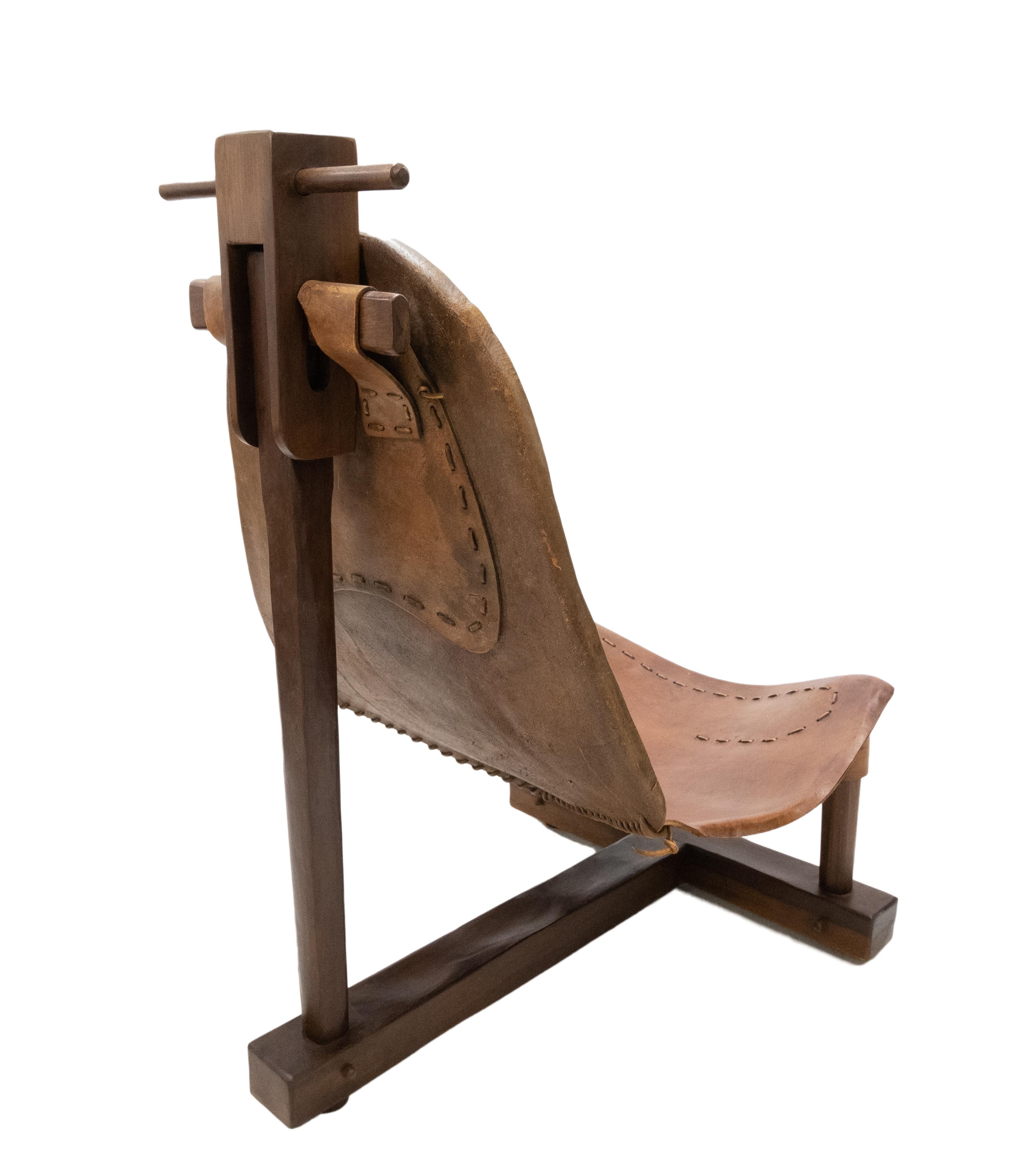 Scary Looking Brazilian Leather Hammock T Chair 1