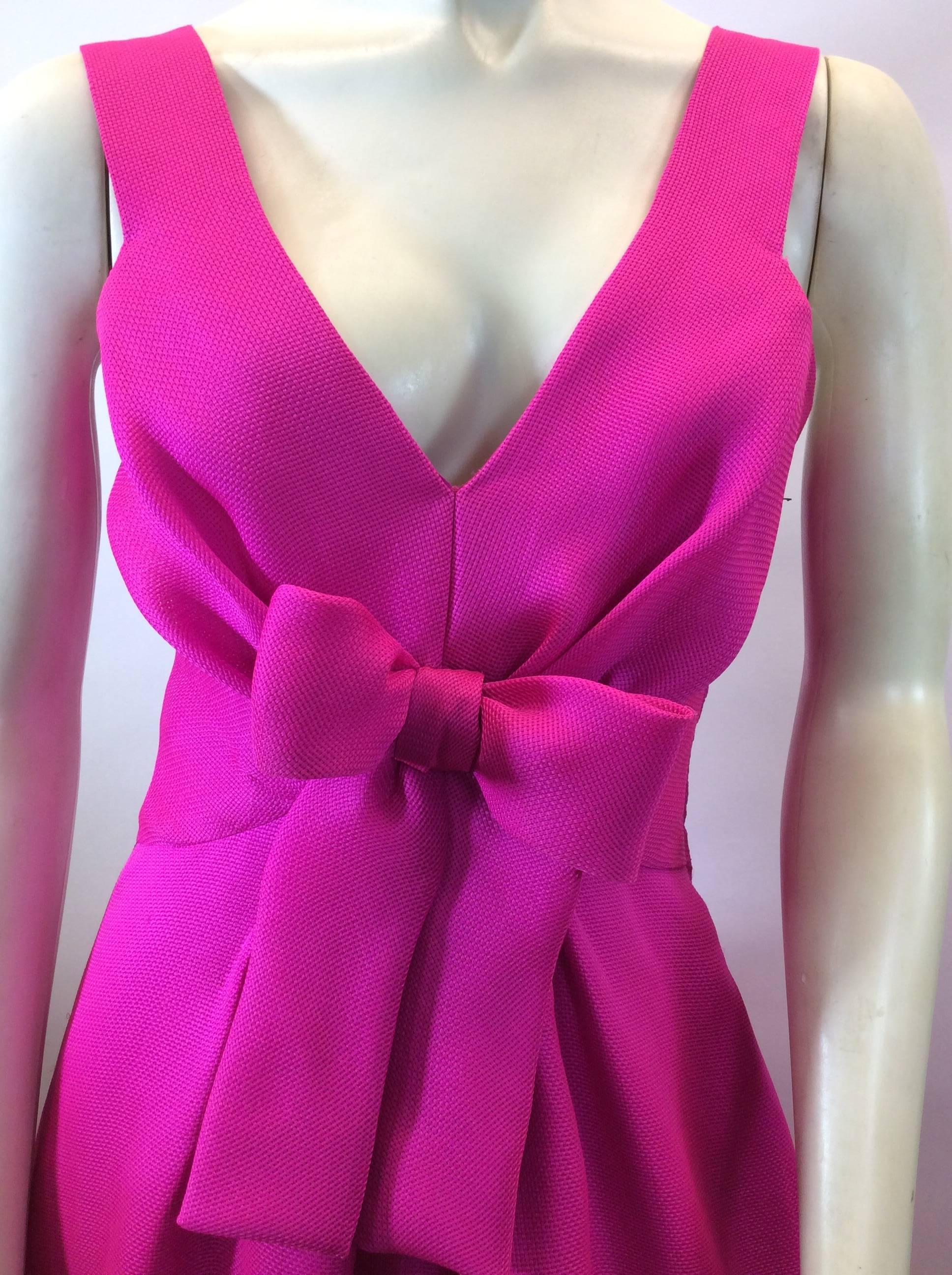 Women's Scassi Vintage Fuchsia Formal Gown For Sale