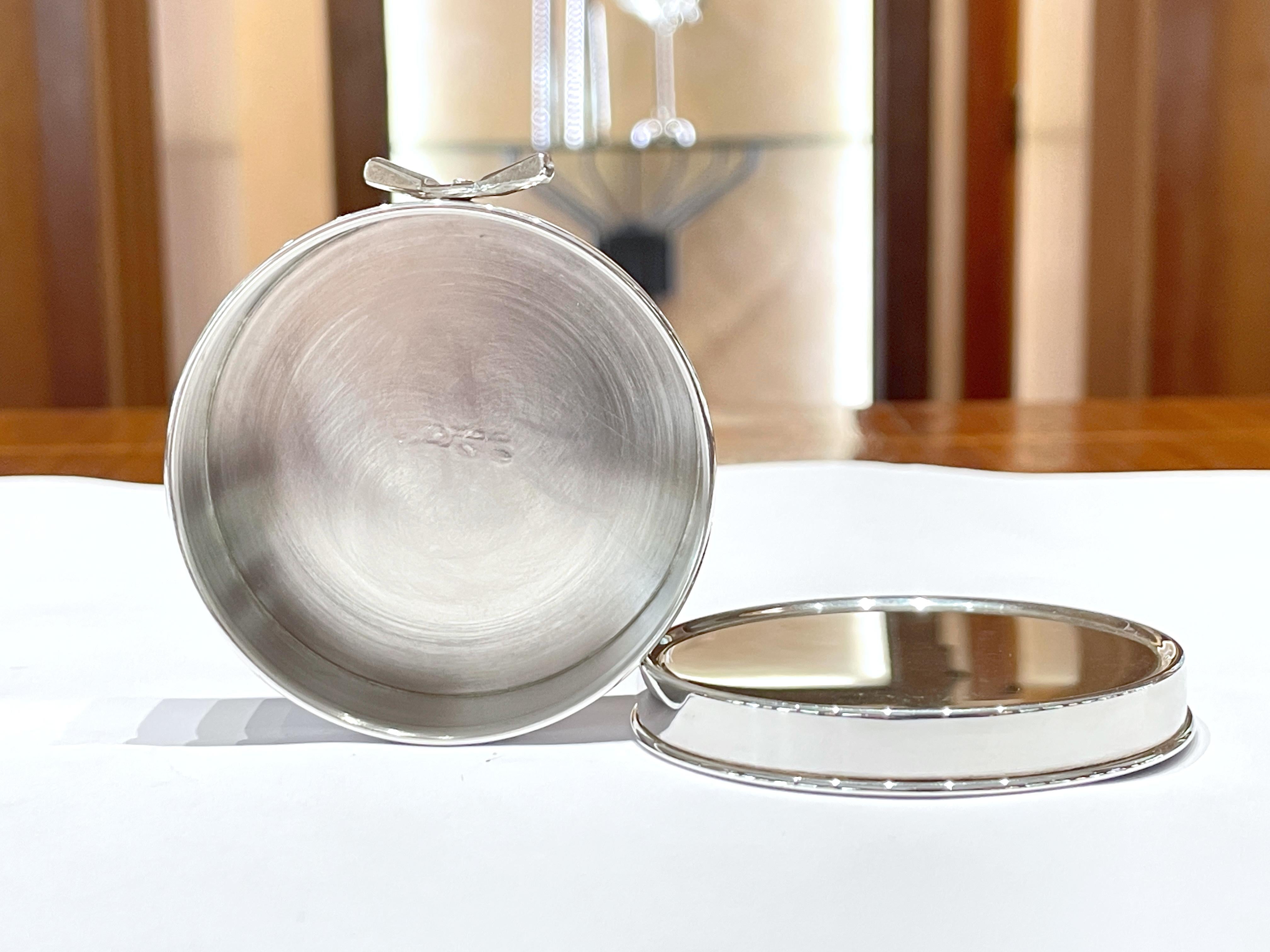 925 sterling silver shoe cream holder shaped box For Sale 5