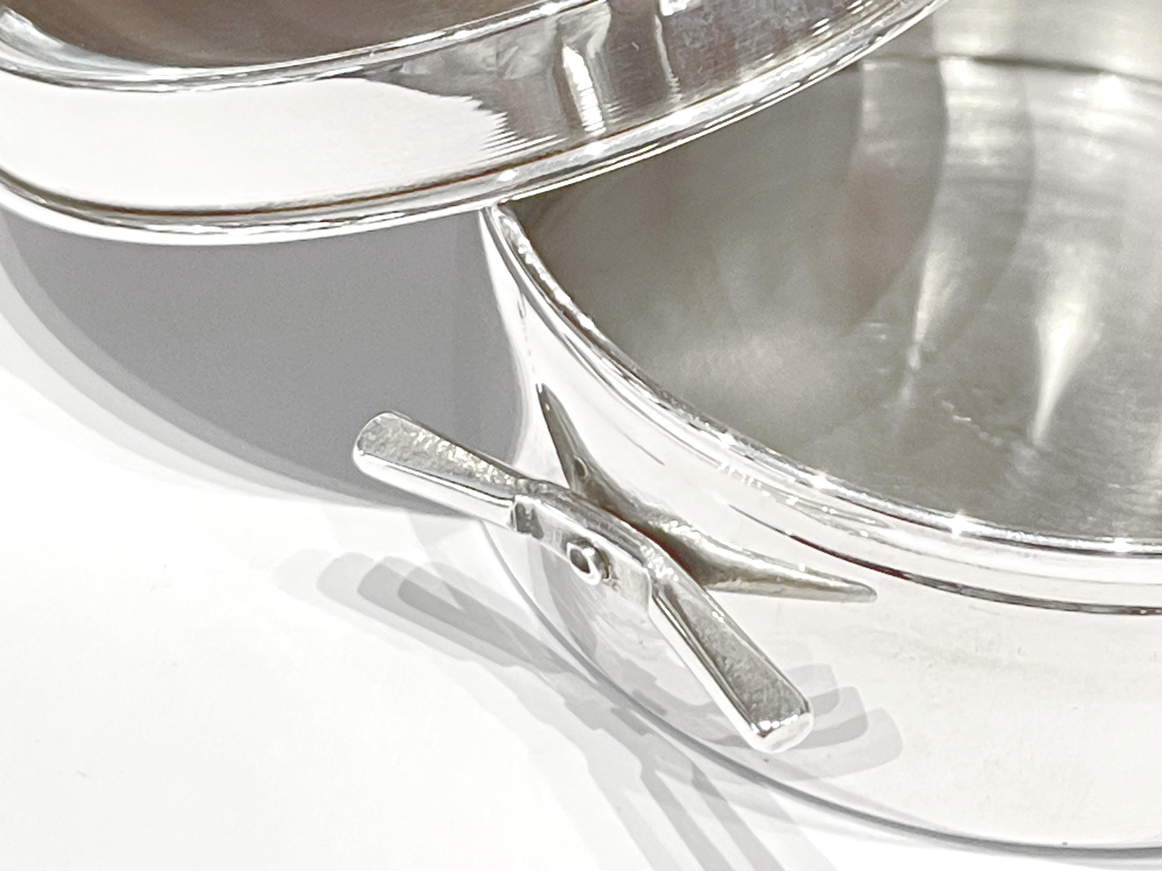 925 sterling silver shoe cream holder shaped box For Sale 6