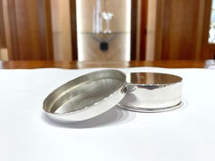 Scatola a forma di porta crema per scarpe in argento sterling 925