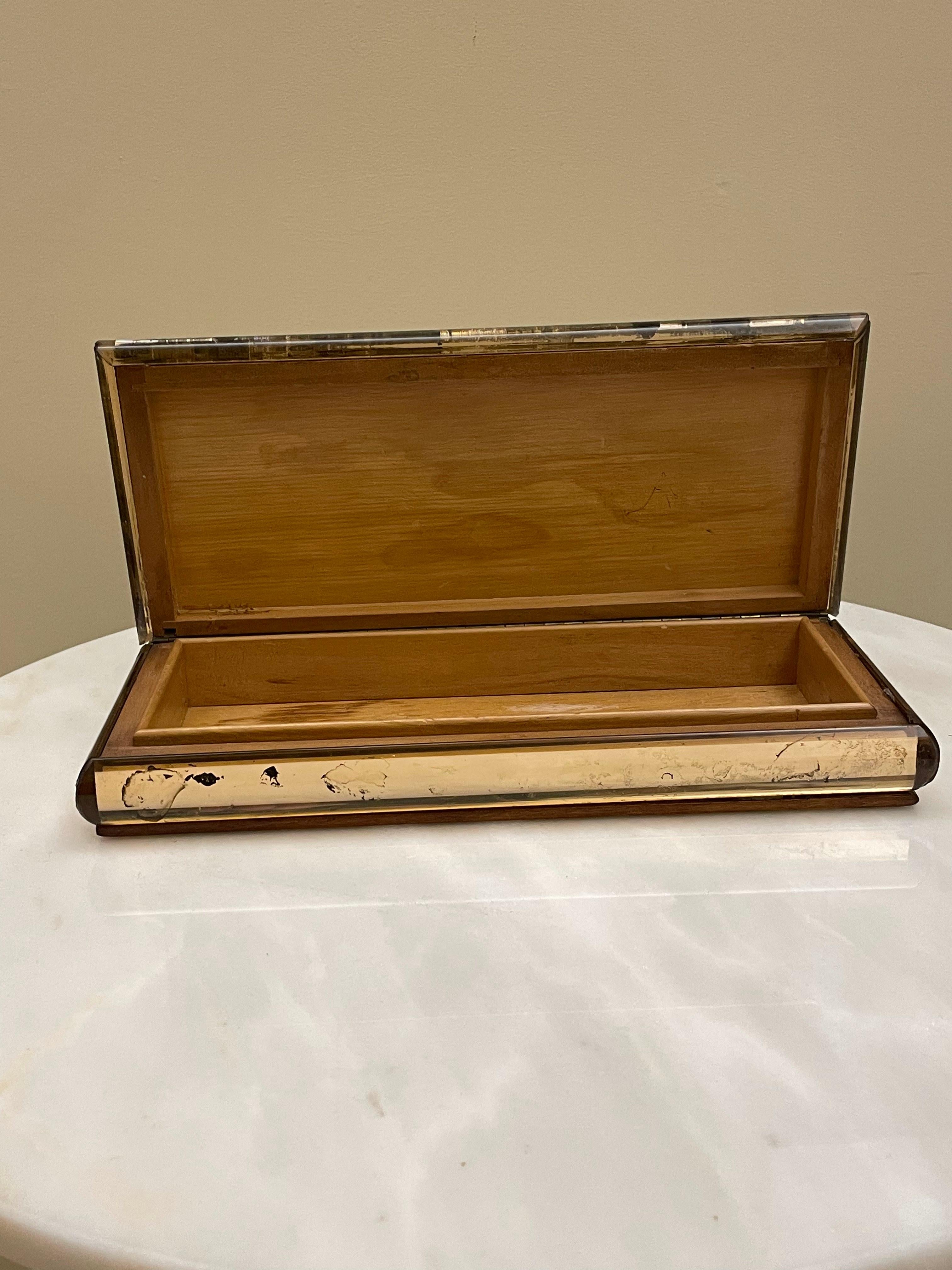 Caja de cristal de los años 1940-1950 atribuida a Luigi Brusotti en venta 8