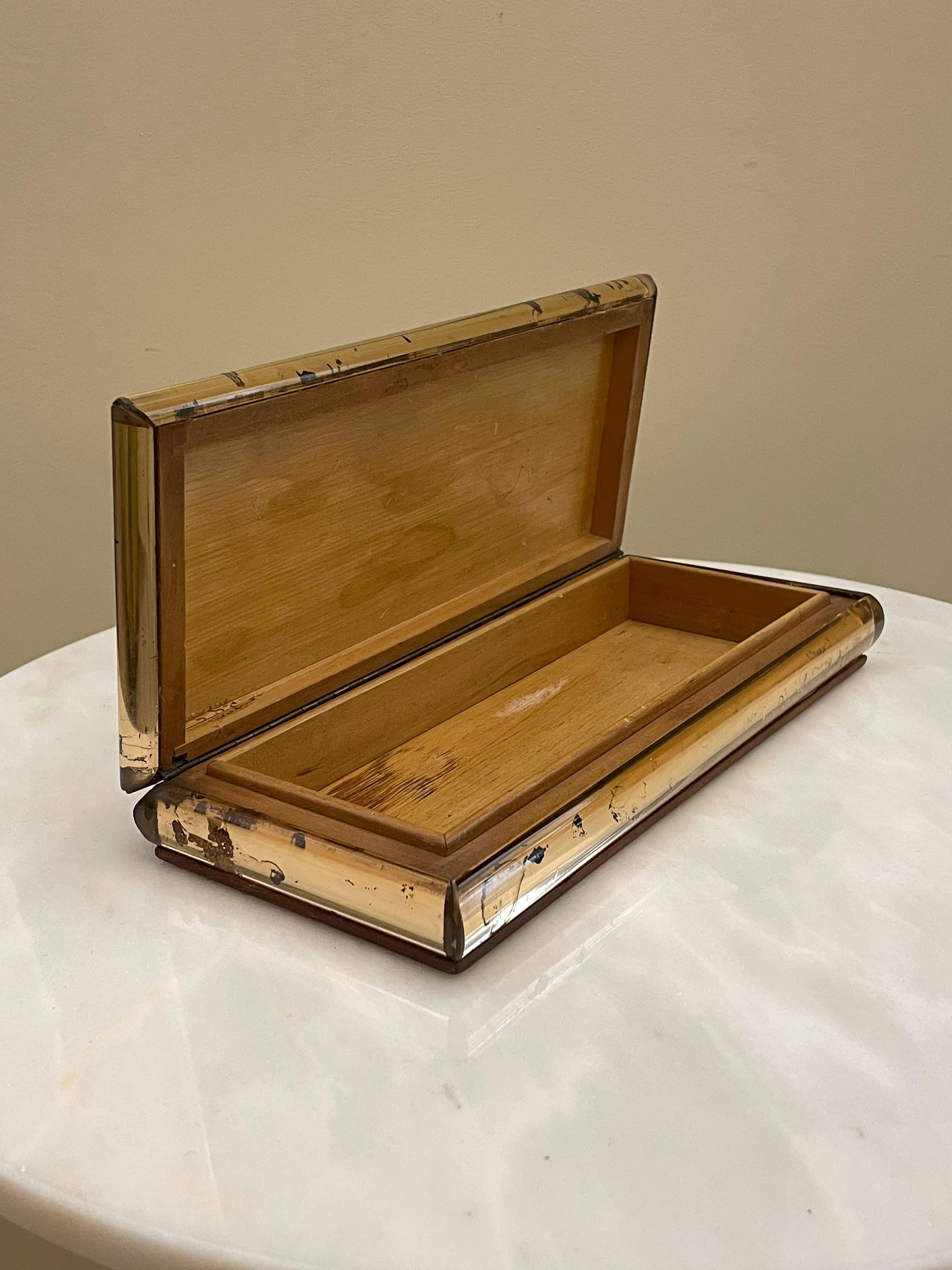 Caja de cristal de los años 1940-1950 atribuida a Luigi Brusotti en venta 9