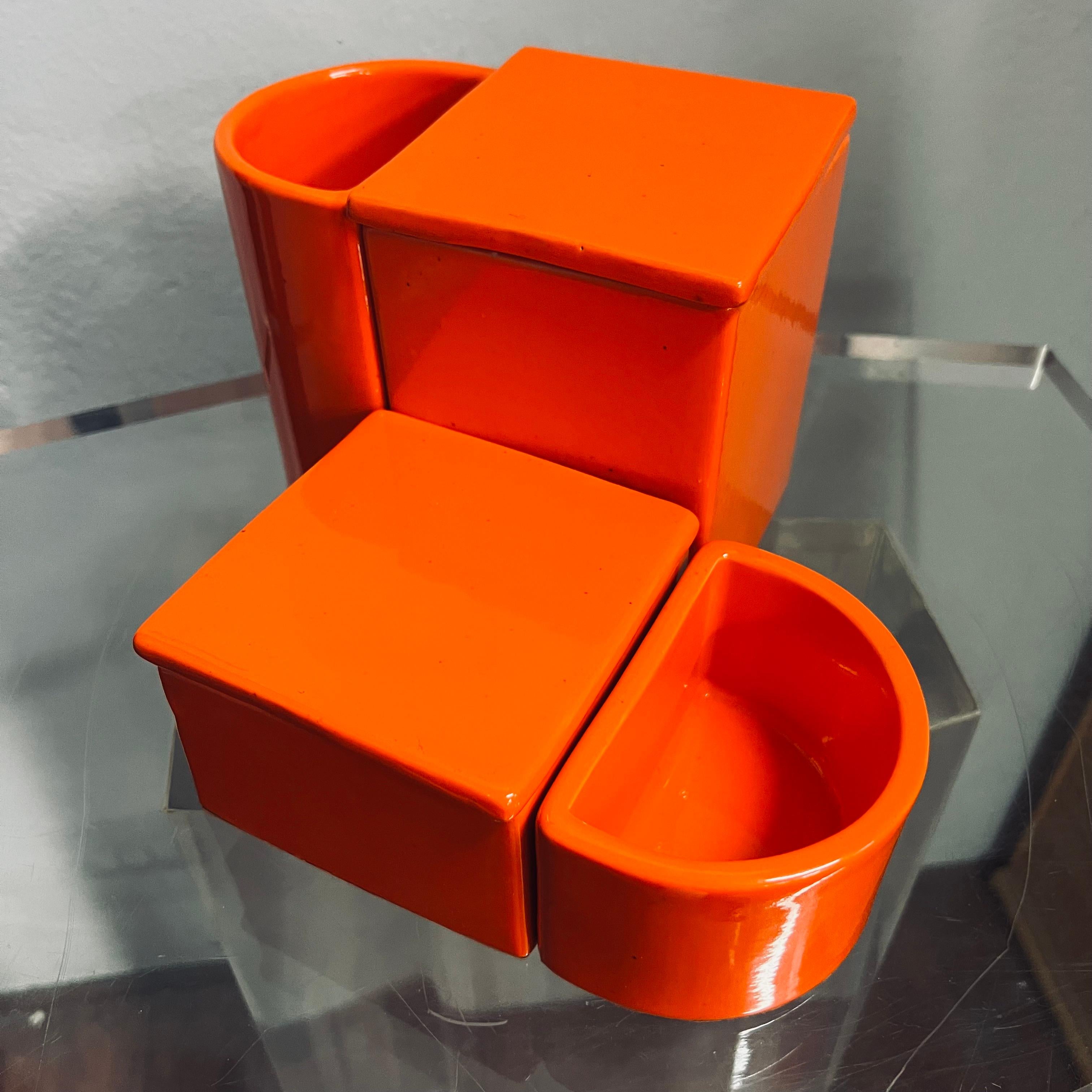 Scatola Grande in Ceramica - Produzione Gabbianelli - Italia - Anni '70 in vendita 2