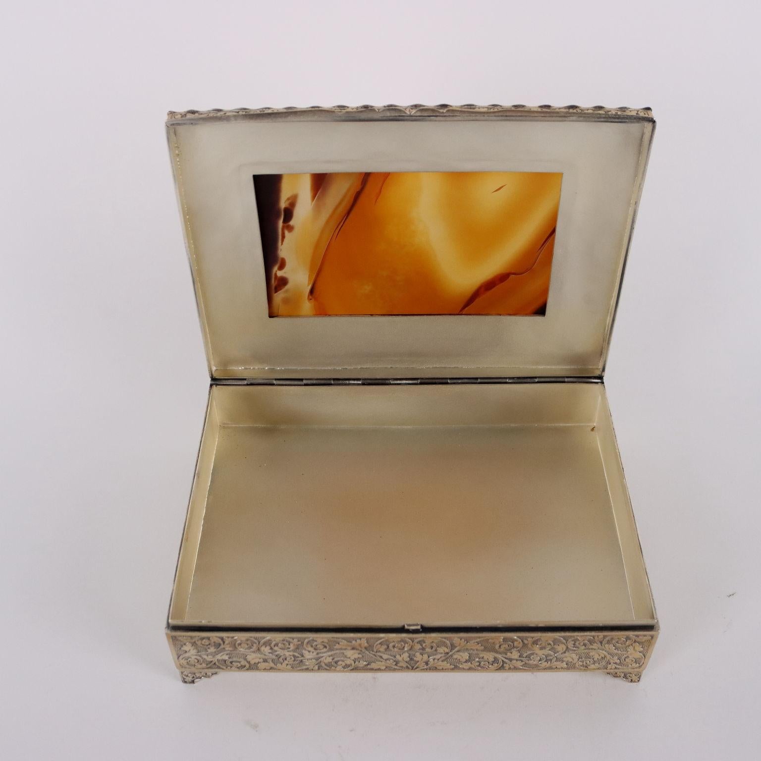 Italian Scatola in Argento Italia Prima Metà '900 in vendita