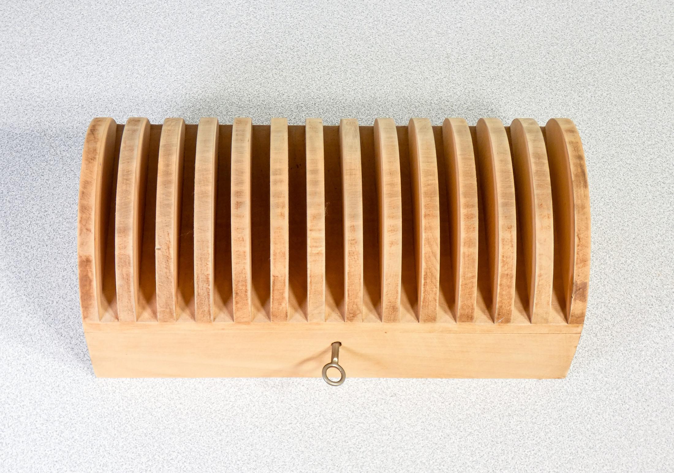 Legno Scatola in legno design Mario CEROLI mod. Annabella EAD. italia, Anni 70