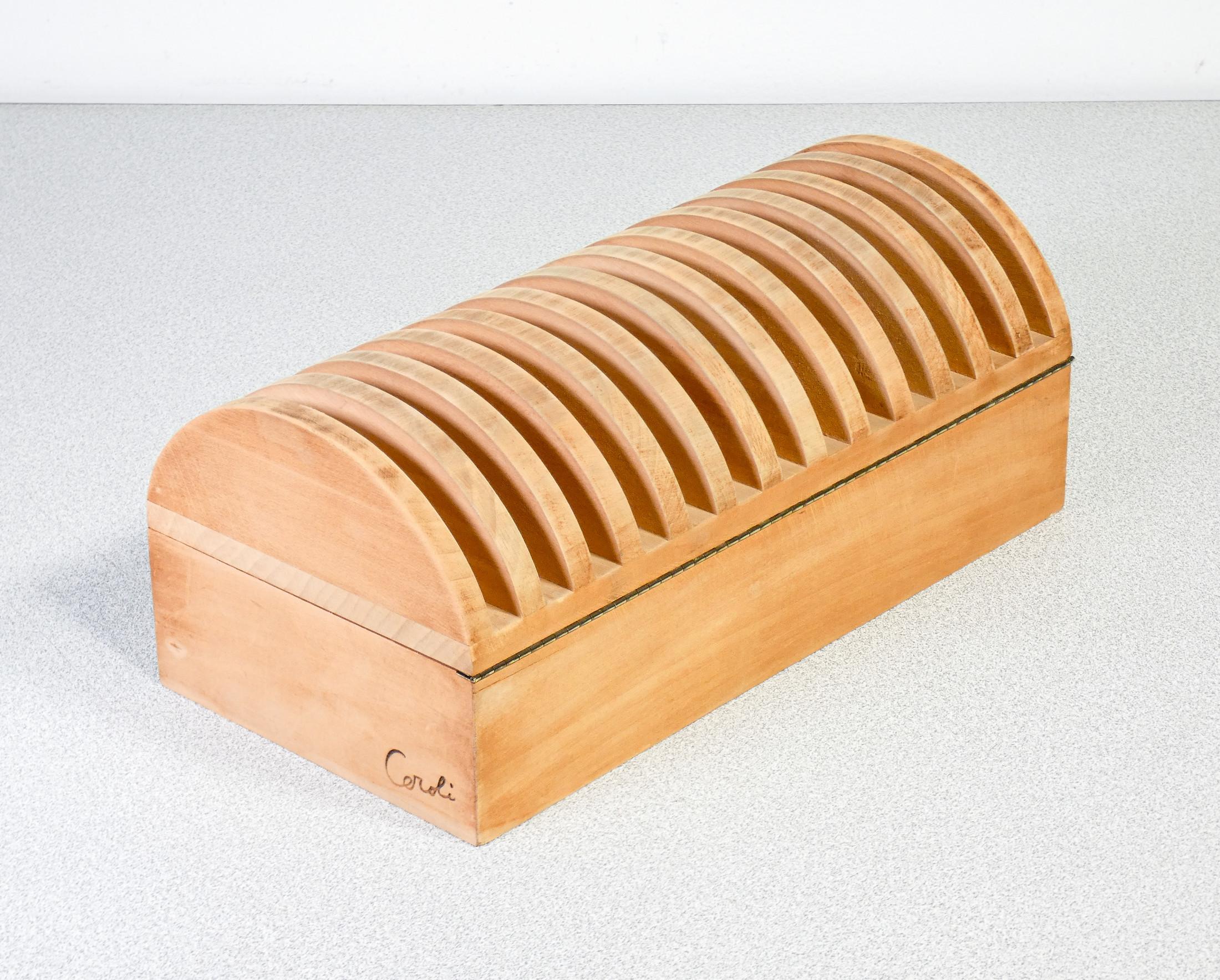 Scatola in legno design Mario CEROLI mod. Annabella EAD. italia, Anni 70 1