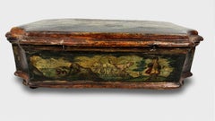 Polychrom und arte povera lackierter Holzkasten, Venedig, 18