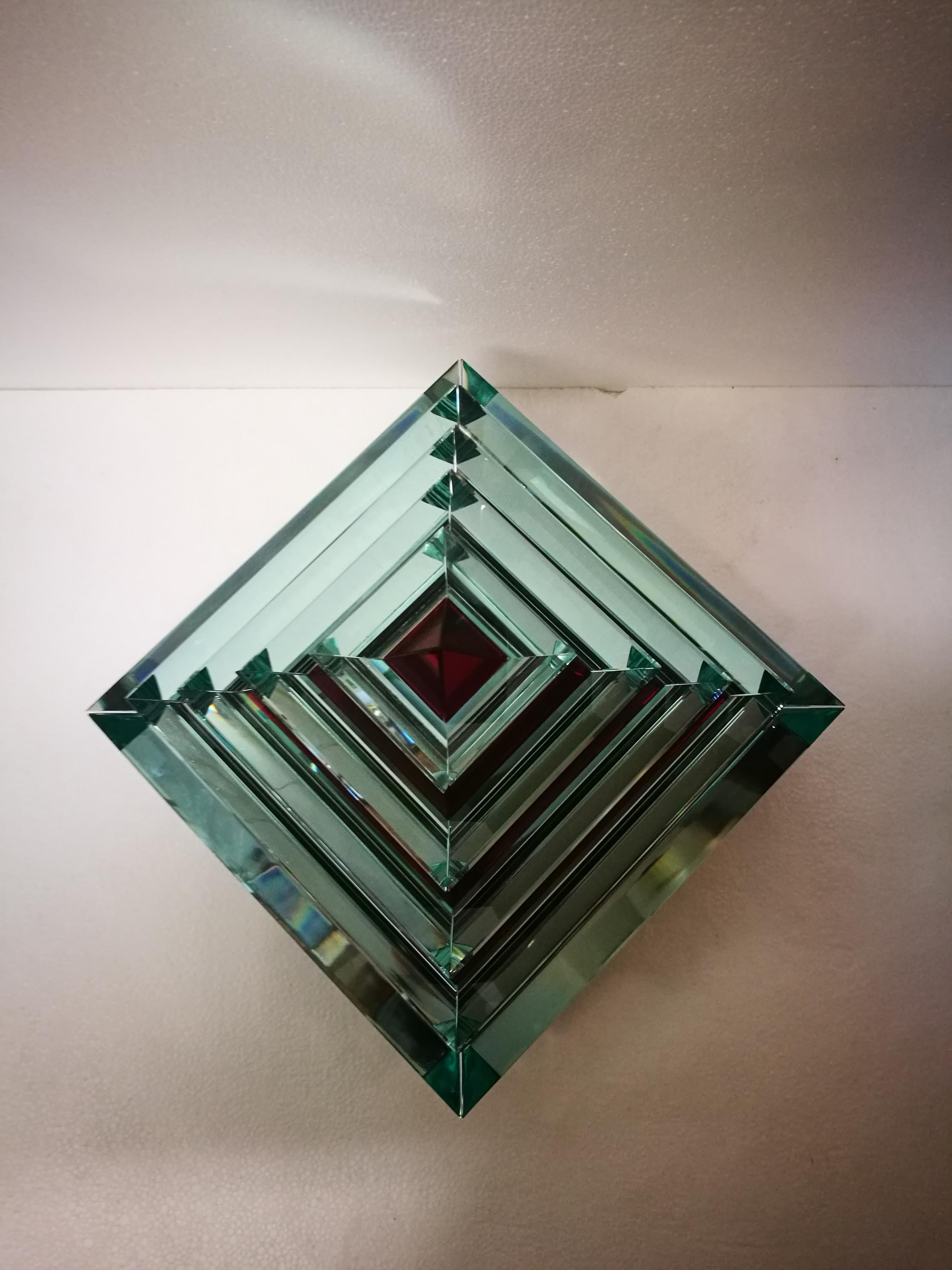 Glass and crystal box  