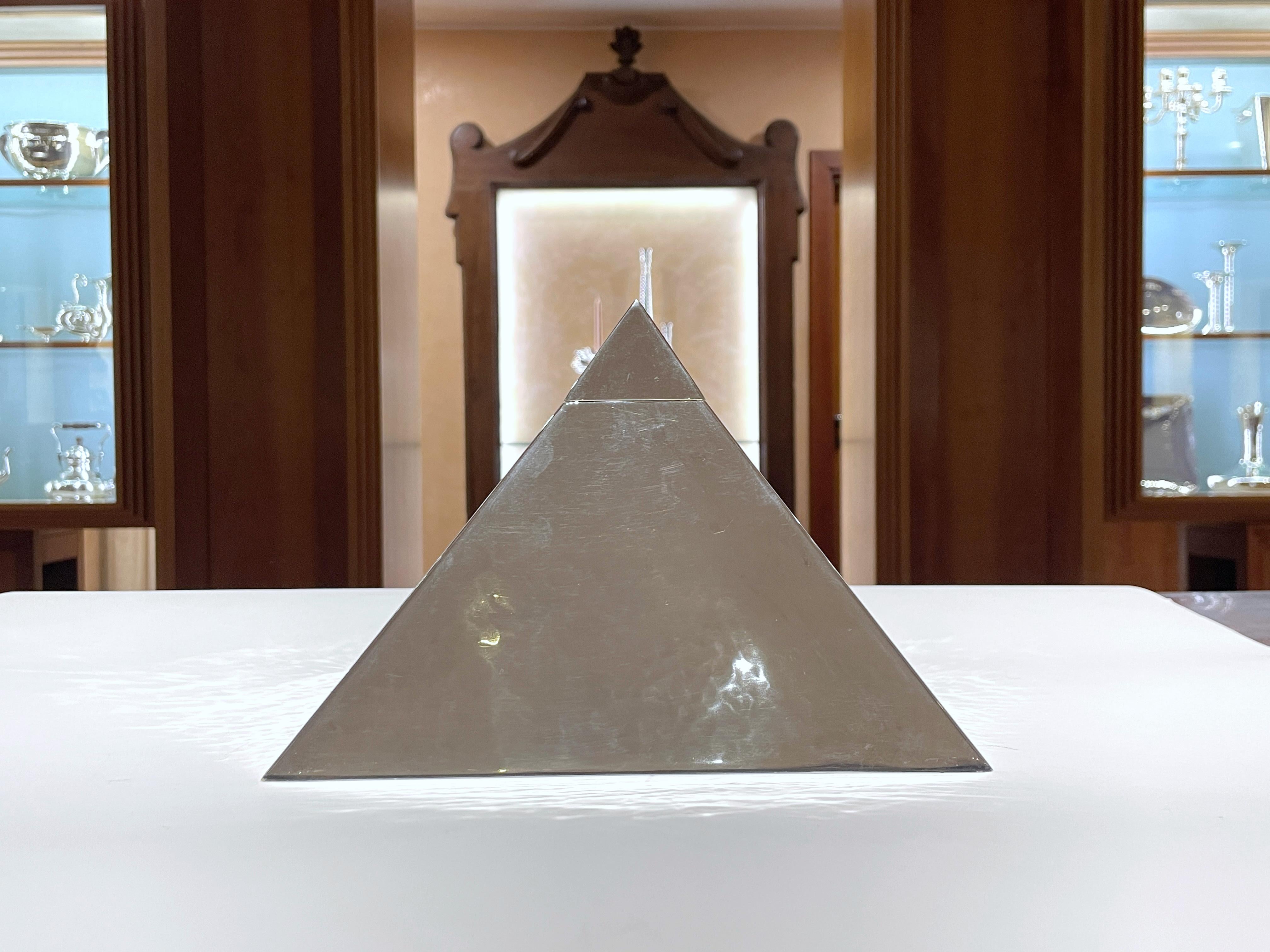 Brandimarte Sterling Silber 925 große Pyramide Box im Angebot 5