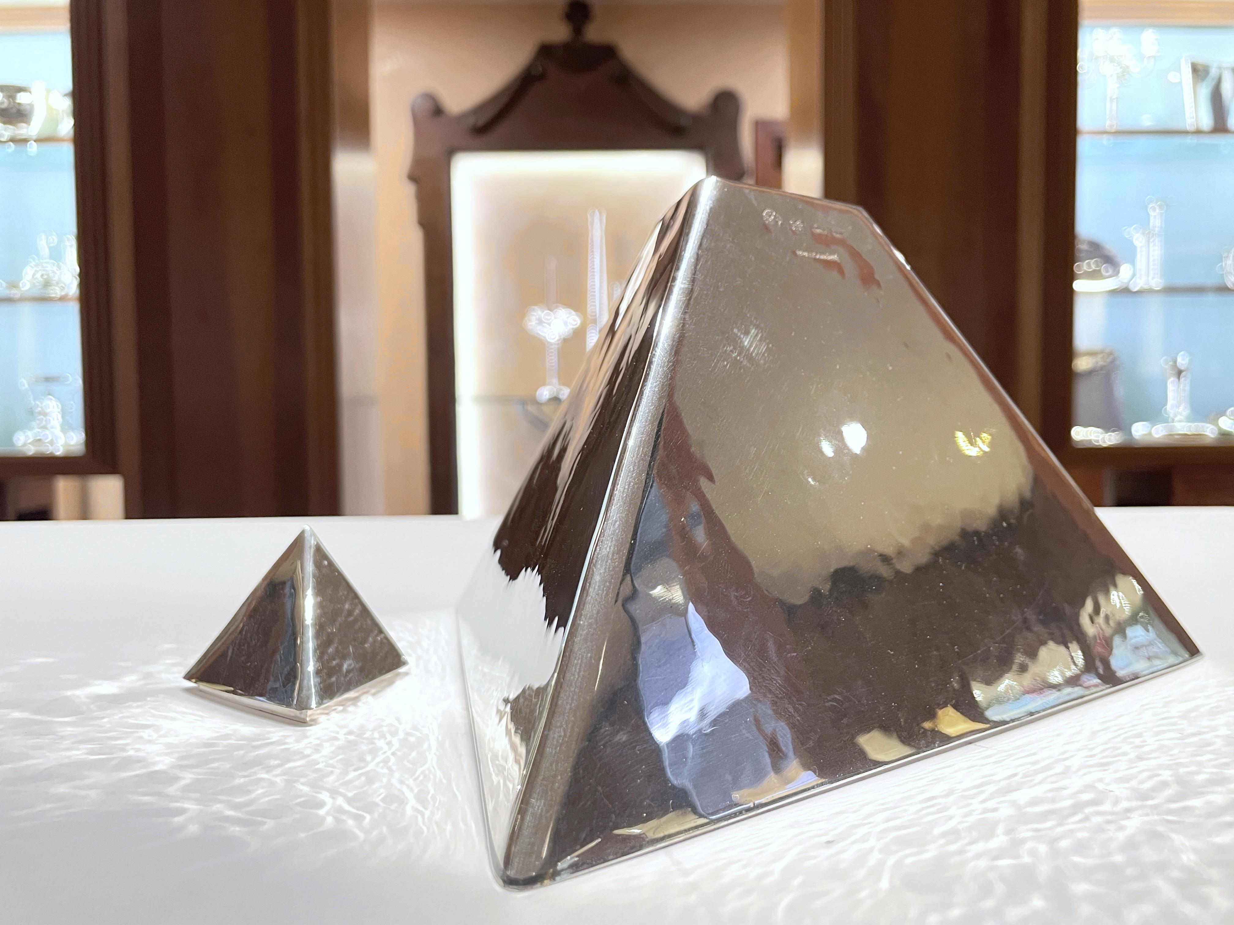 Brandimarte Sterling Silber 925 große Pyramide Box im Angebot 7