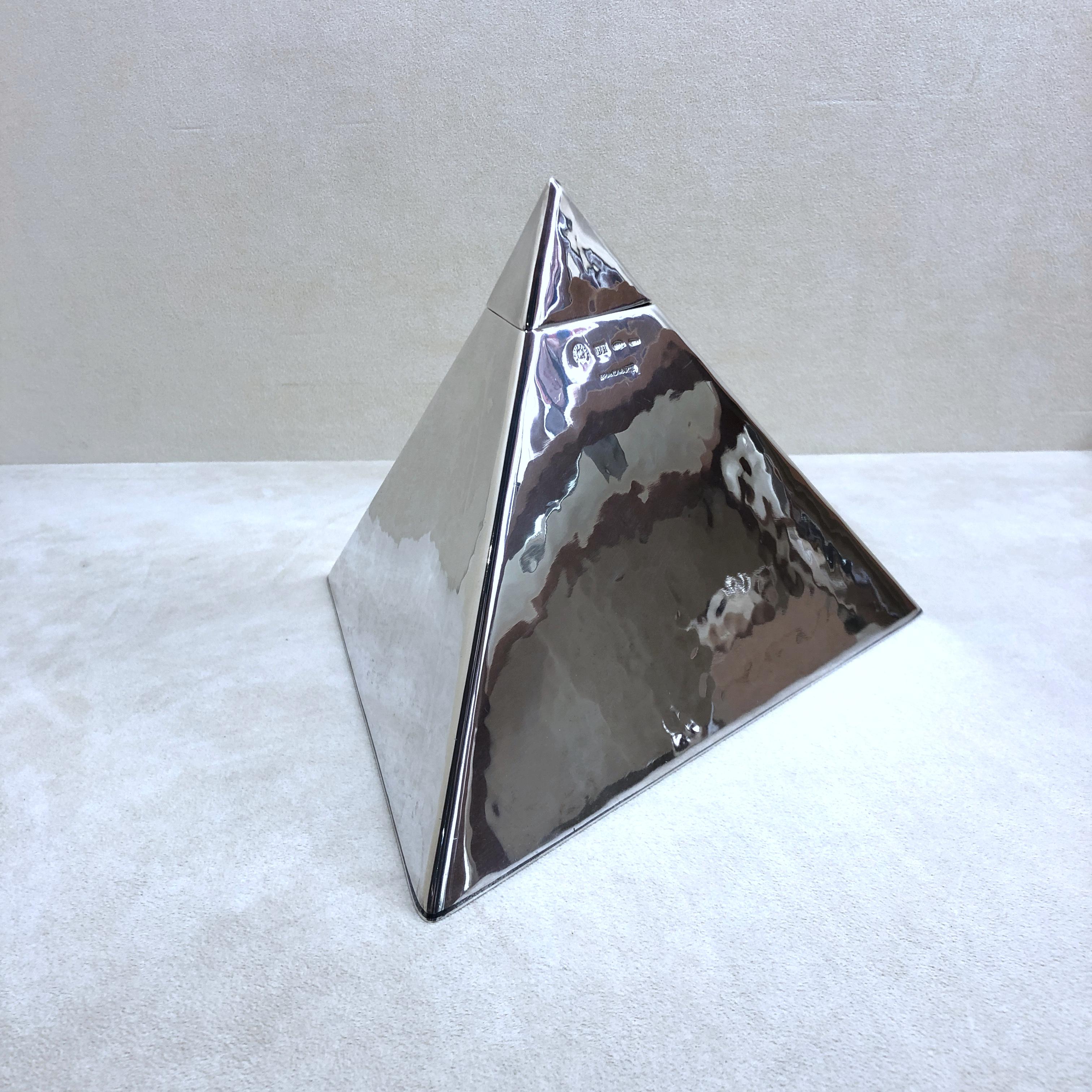 Brandimarte Sterling Silber 925 große Pyramide Box im Angebot 9