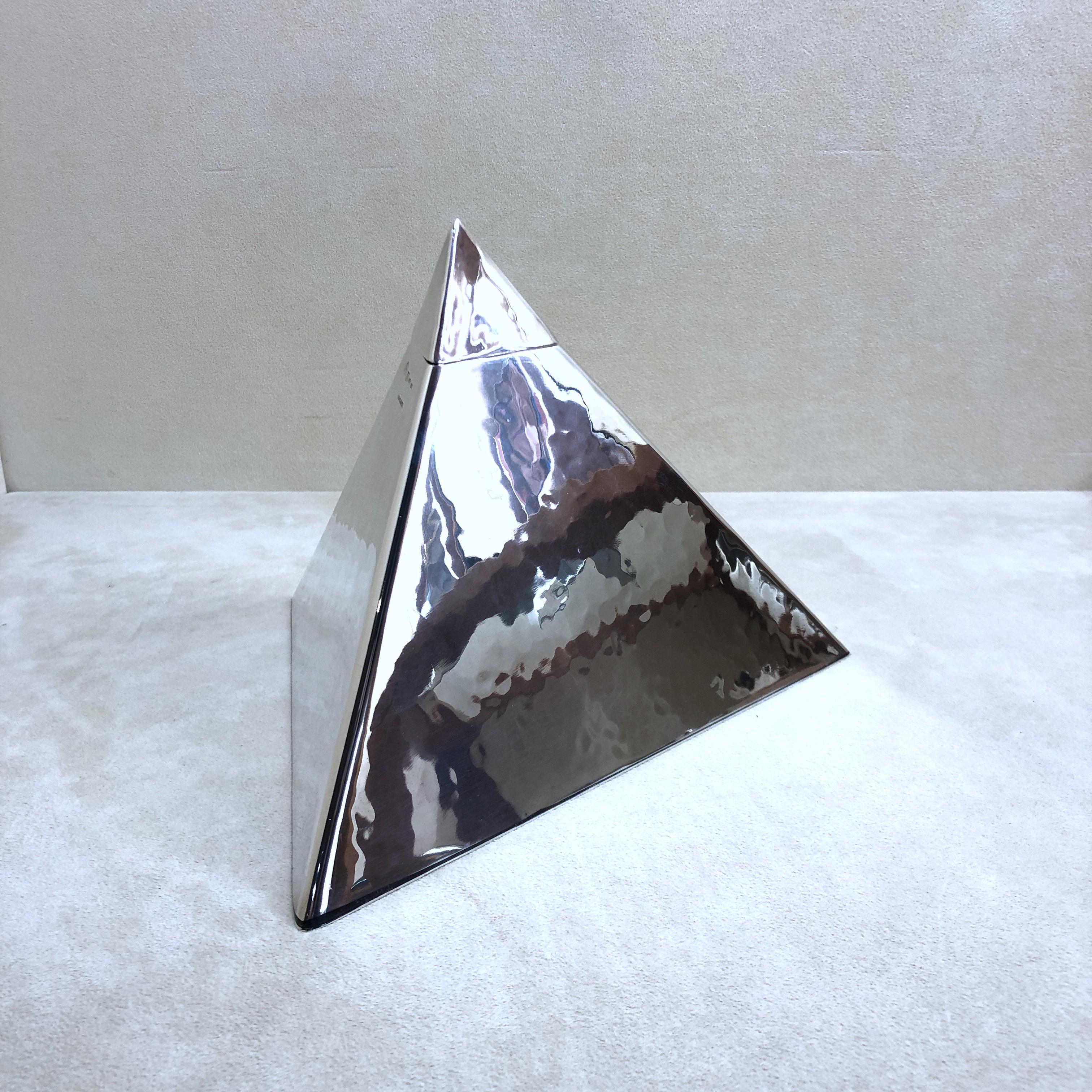 Brandimarte Sterling Silber 925 große Pyramide Box im Angebot 10