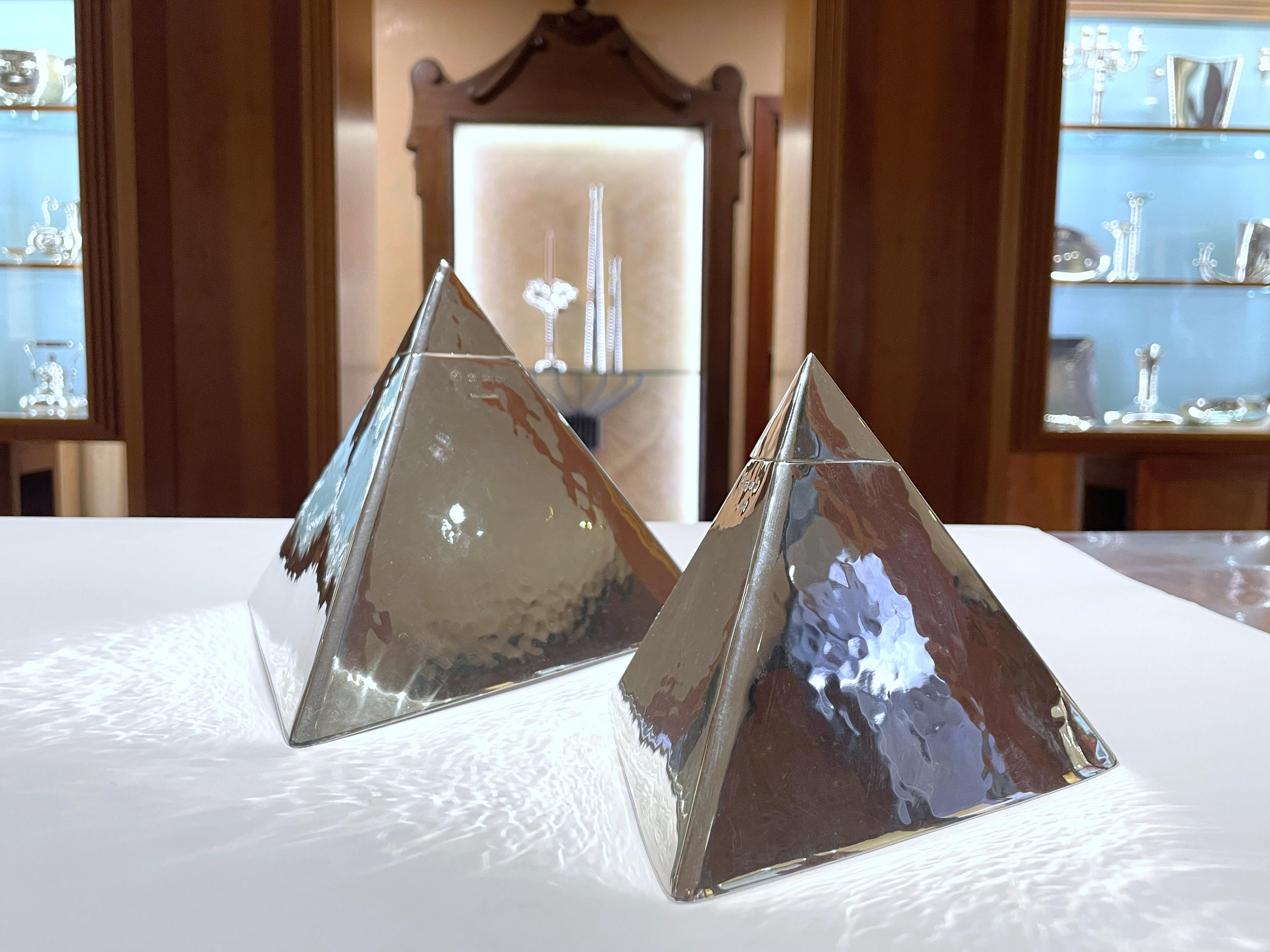 Brandimarte 925 Sterling Silber kleine Pyramide Box im Angebot 7