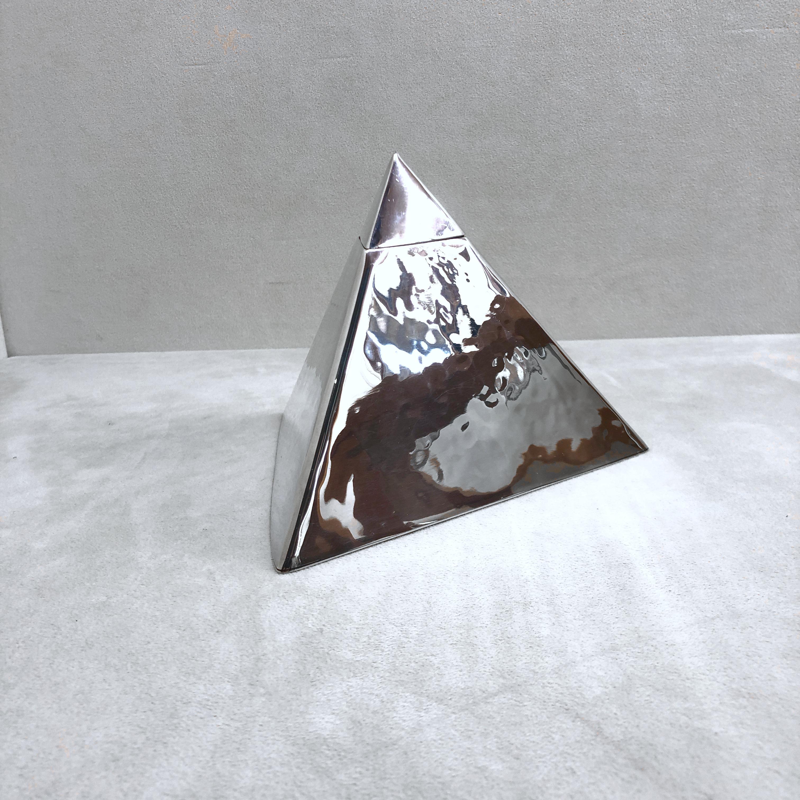 Brandimarte 925 Sterling Silber kleine Pyramide Box im Angebot 9