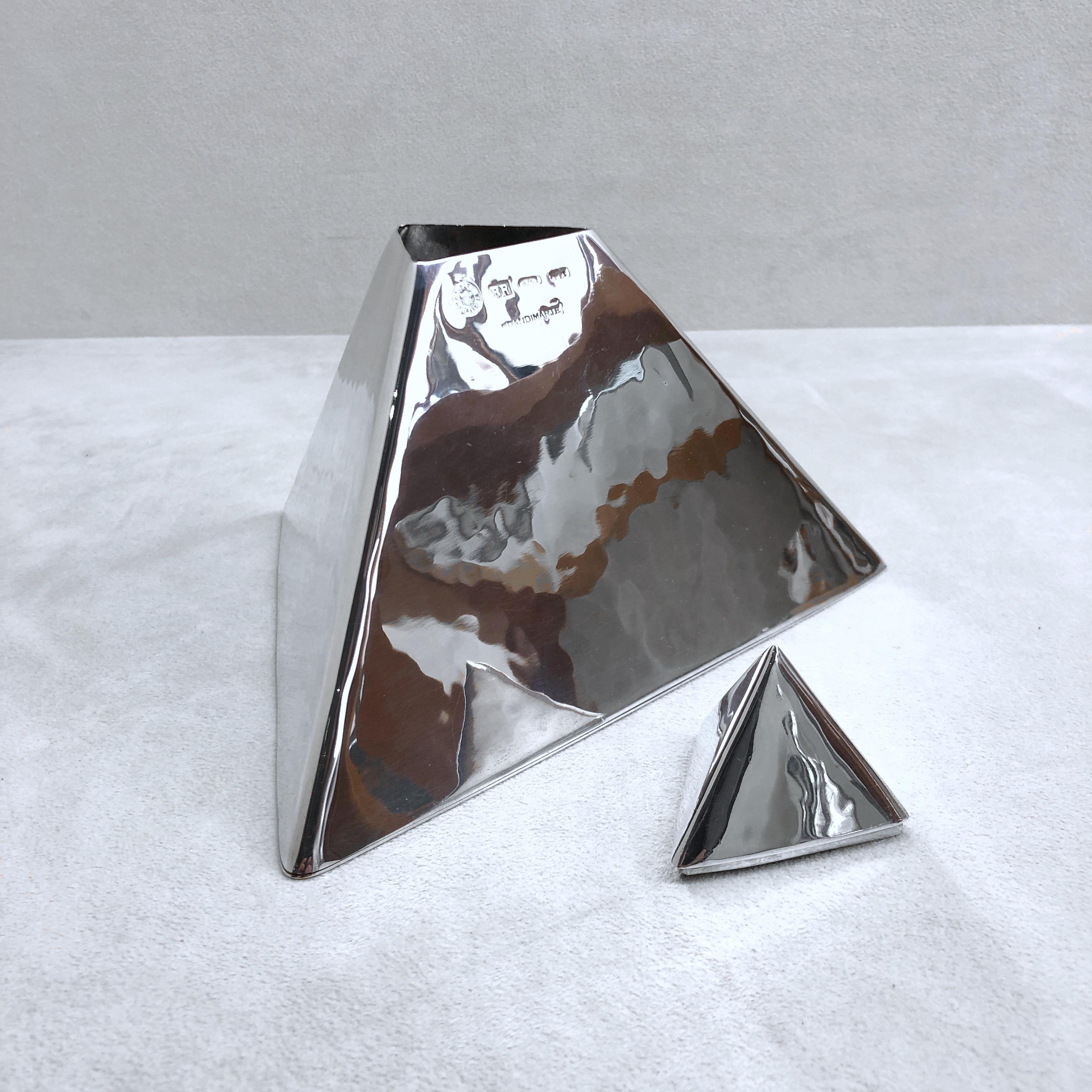 Brandimarte 925 Sterling Silber kleine Pyramide Box im Angebot 10
