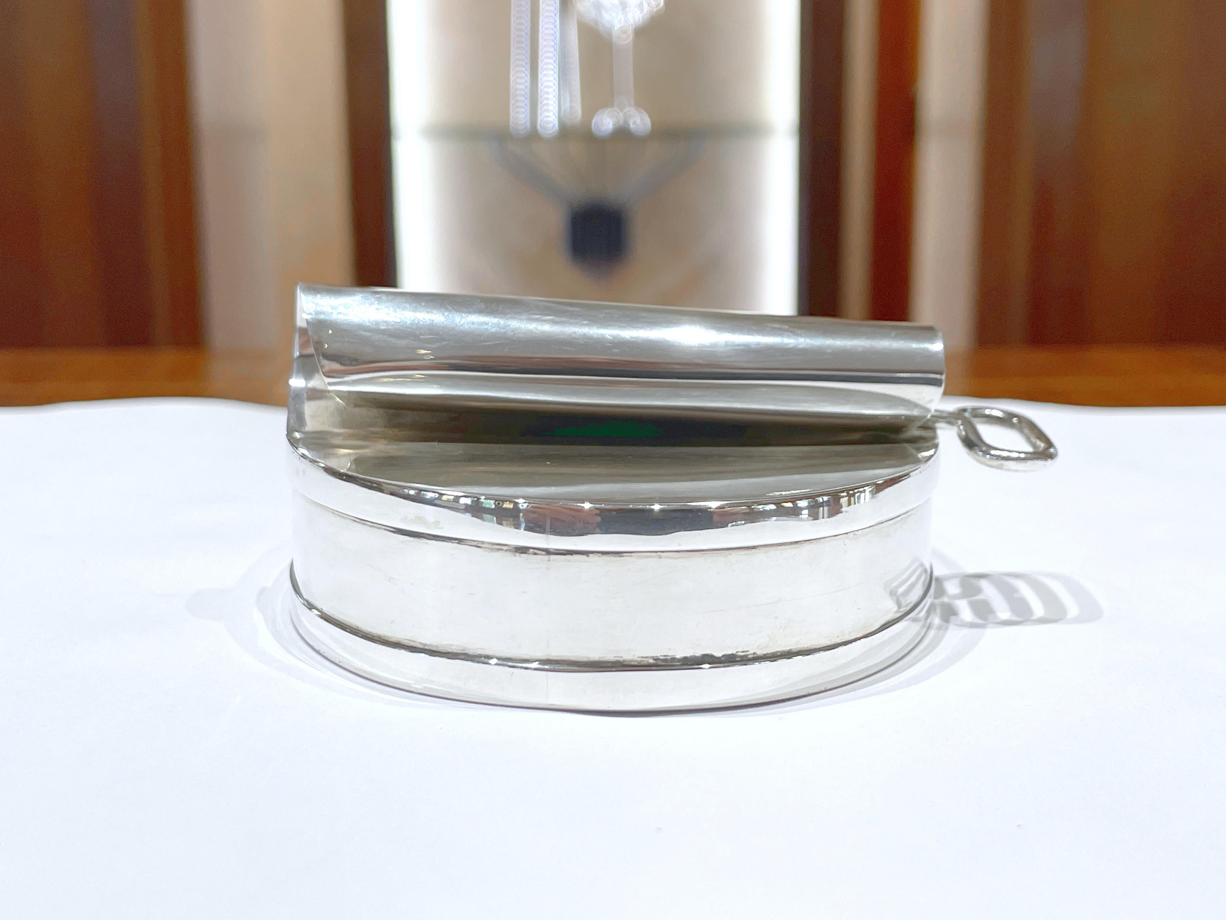 Contemporain 800 argenterie de table boîte à caviar en vente