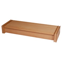 Caja para bolígrafos de escritorio en madera de peral diseño minimalista Giordano Viganò