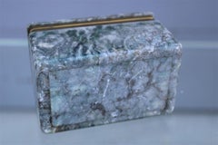 Scatola rettangolare Portagioie in Marmo grigio 1960 Italia