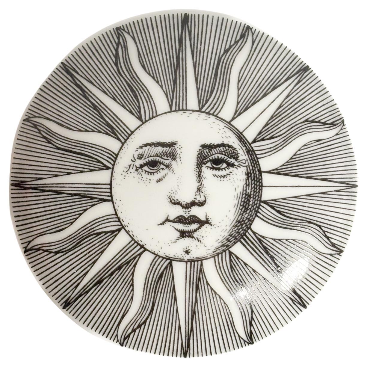 Scatola Tonda Collezione "Sole" di Fornasetti Anni 50