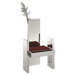 Scavenger Chair Brown Stainless Steel by Roham Shamekh, REP by Tuleste Factory