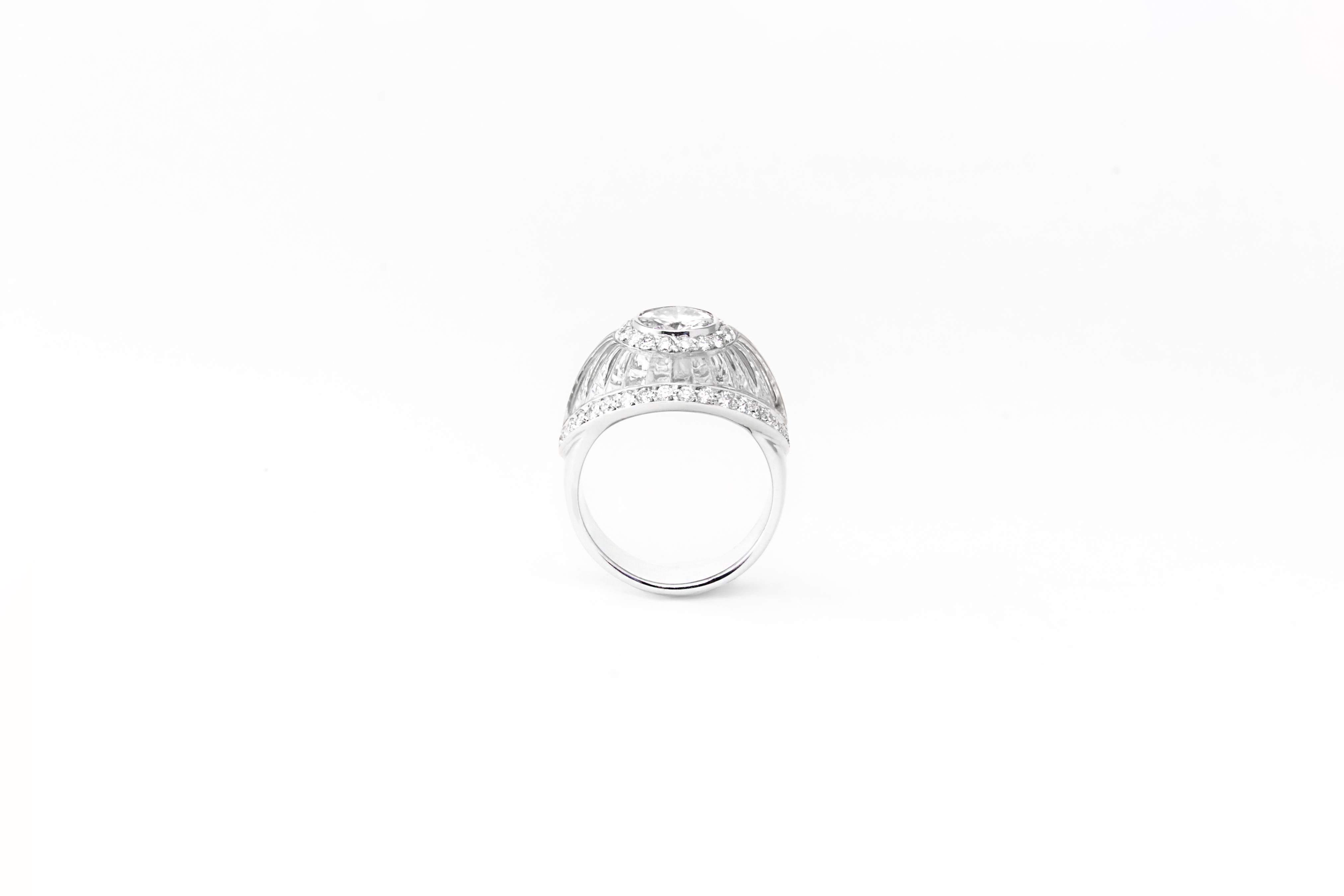 SCAVIA TRASPARENZA Diamant-Pavé-Ring mit Diamanten im Zustand „Neu“ im Angebot in Rome, IT