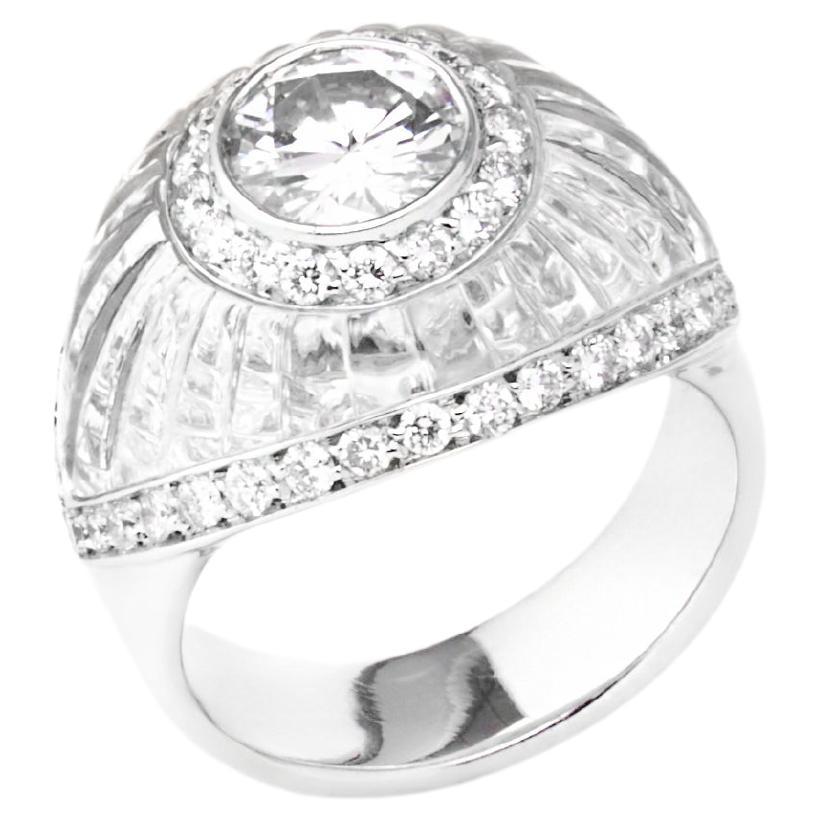 SCAVIA TRASPARENZA Diamant-Pavé-Ring mit Diamanten im Angebot