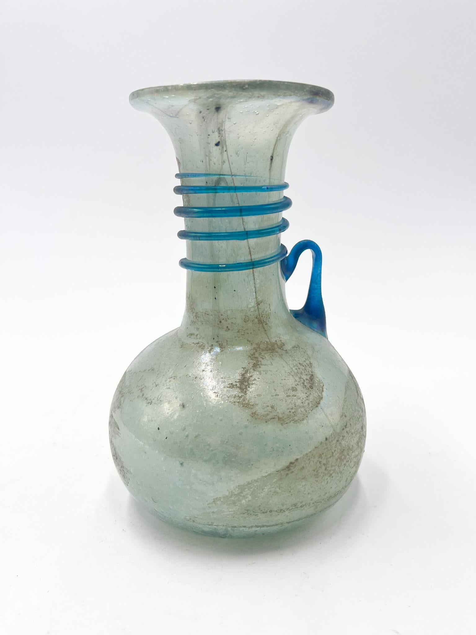 Scavo Cenedese vase en verre bleu des années 1950 en vente 5