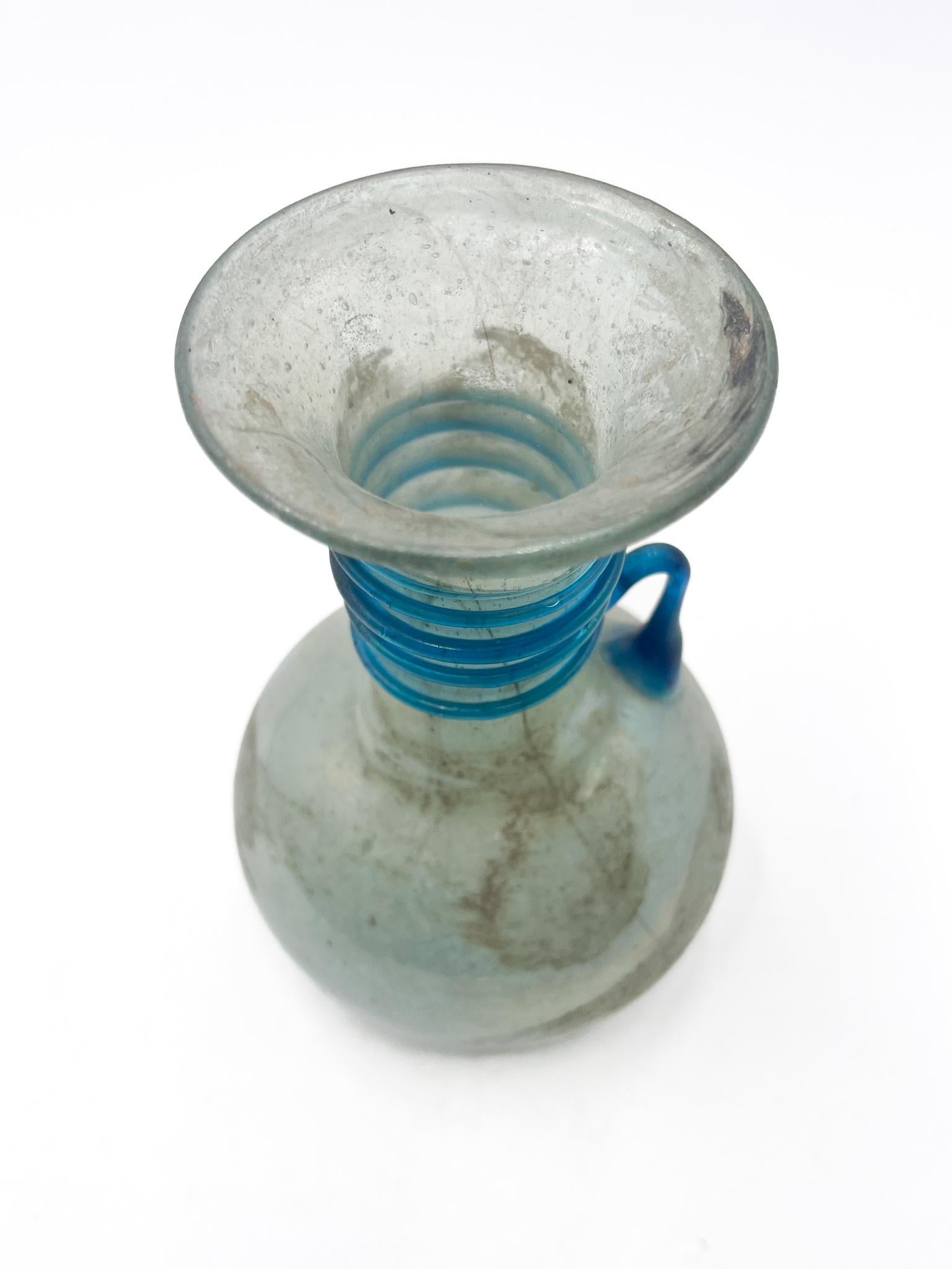Scavo Cenedese Blue Glass Vase from the 1950s For Sale 1