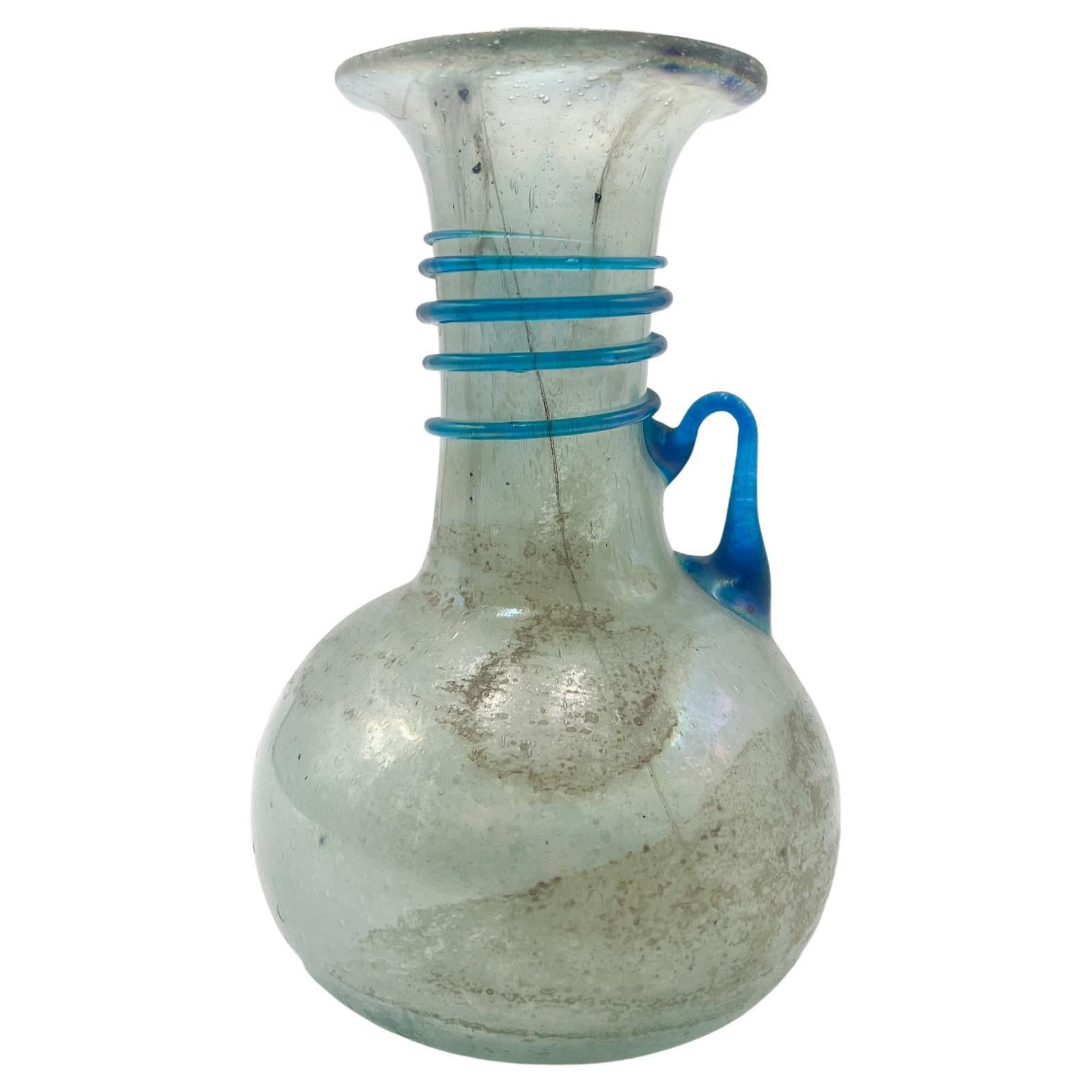 Scavo Cenedese vase en verre bleu des années 1950