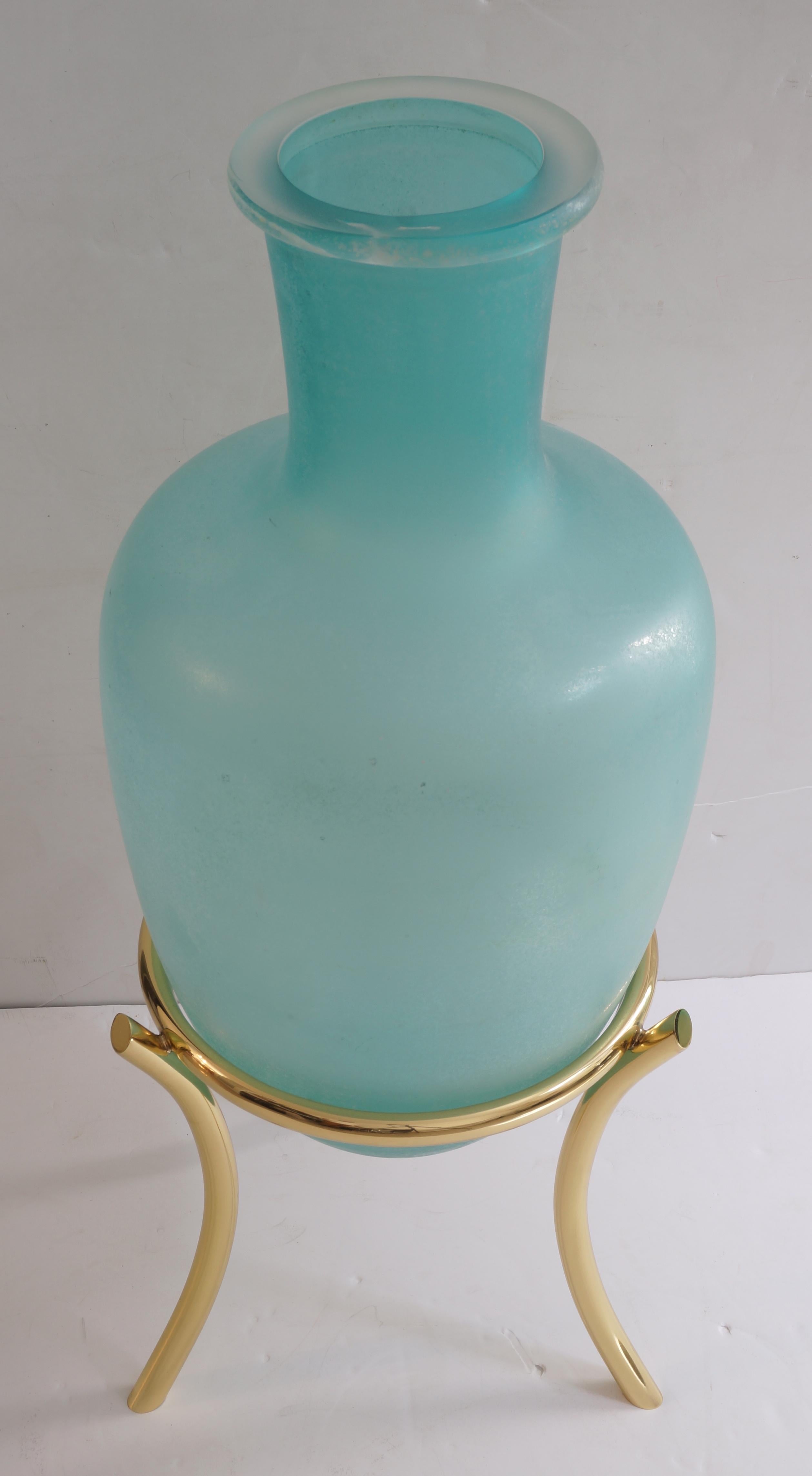 Scavo Corroso Murano Glass Amphora 4