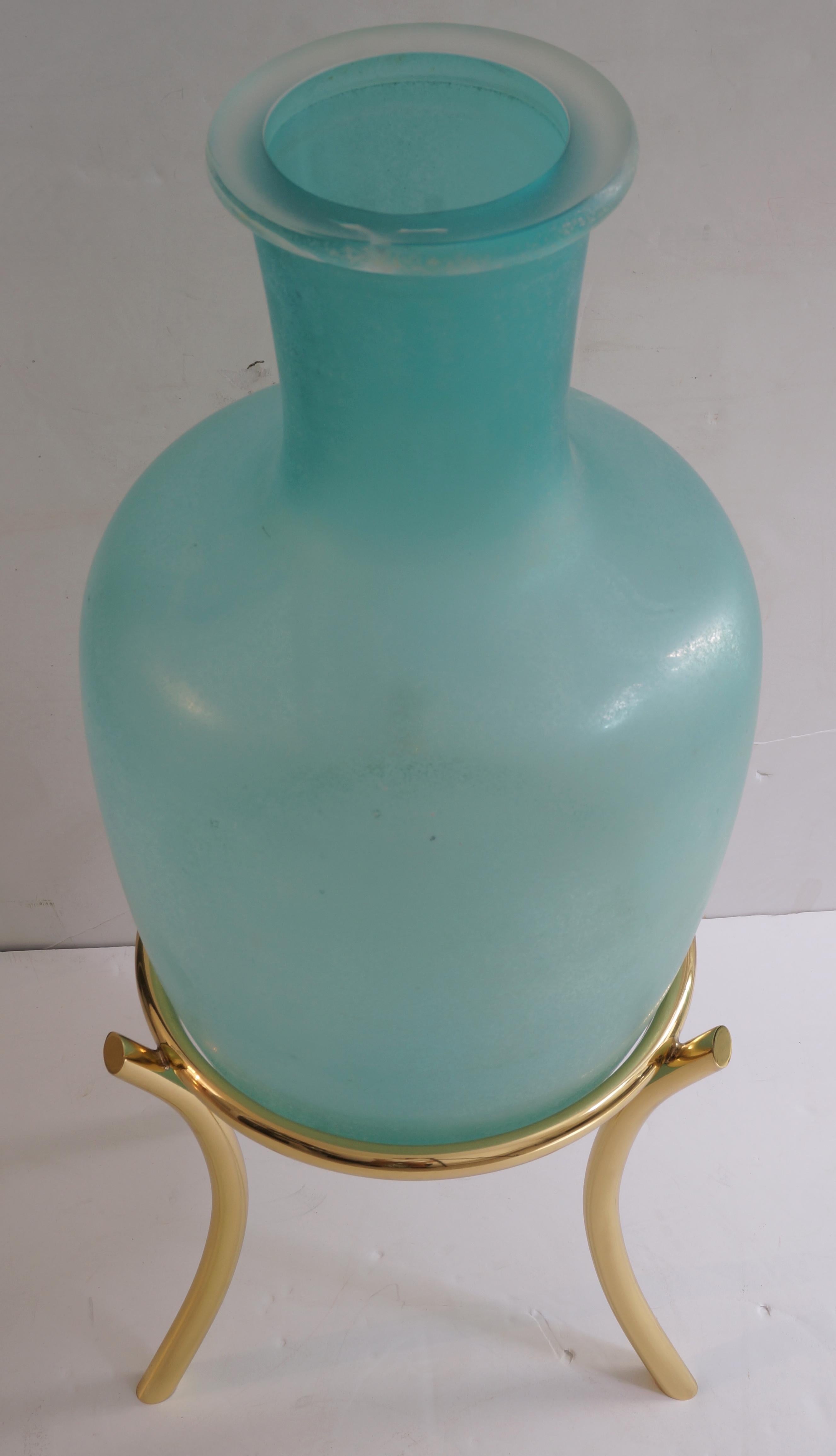 Scavo Corroso Murano Glass Amphora 5
