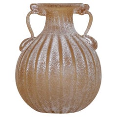 Vintage Scavo Glass Amphora Vase